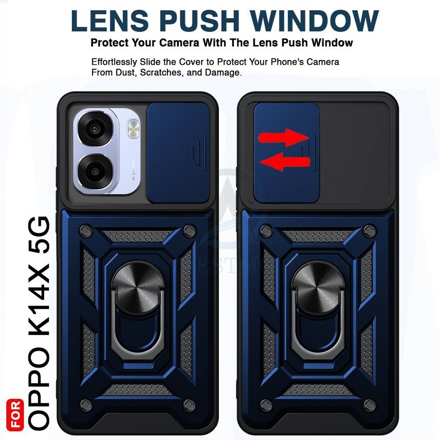 AESTMO Back Cover for Oppo K14X 5G Blue - Image 3