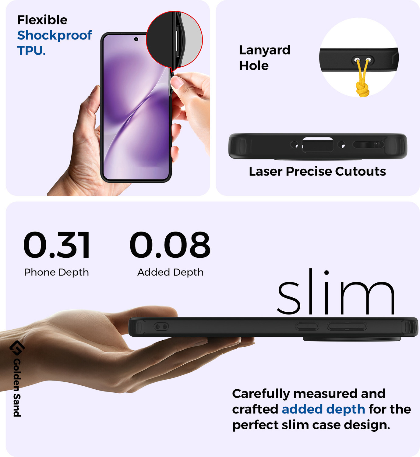 Image of Golden Sand Back Cover for Vivo X200T 5G
