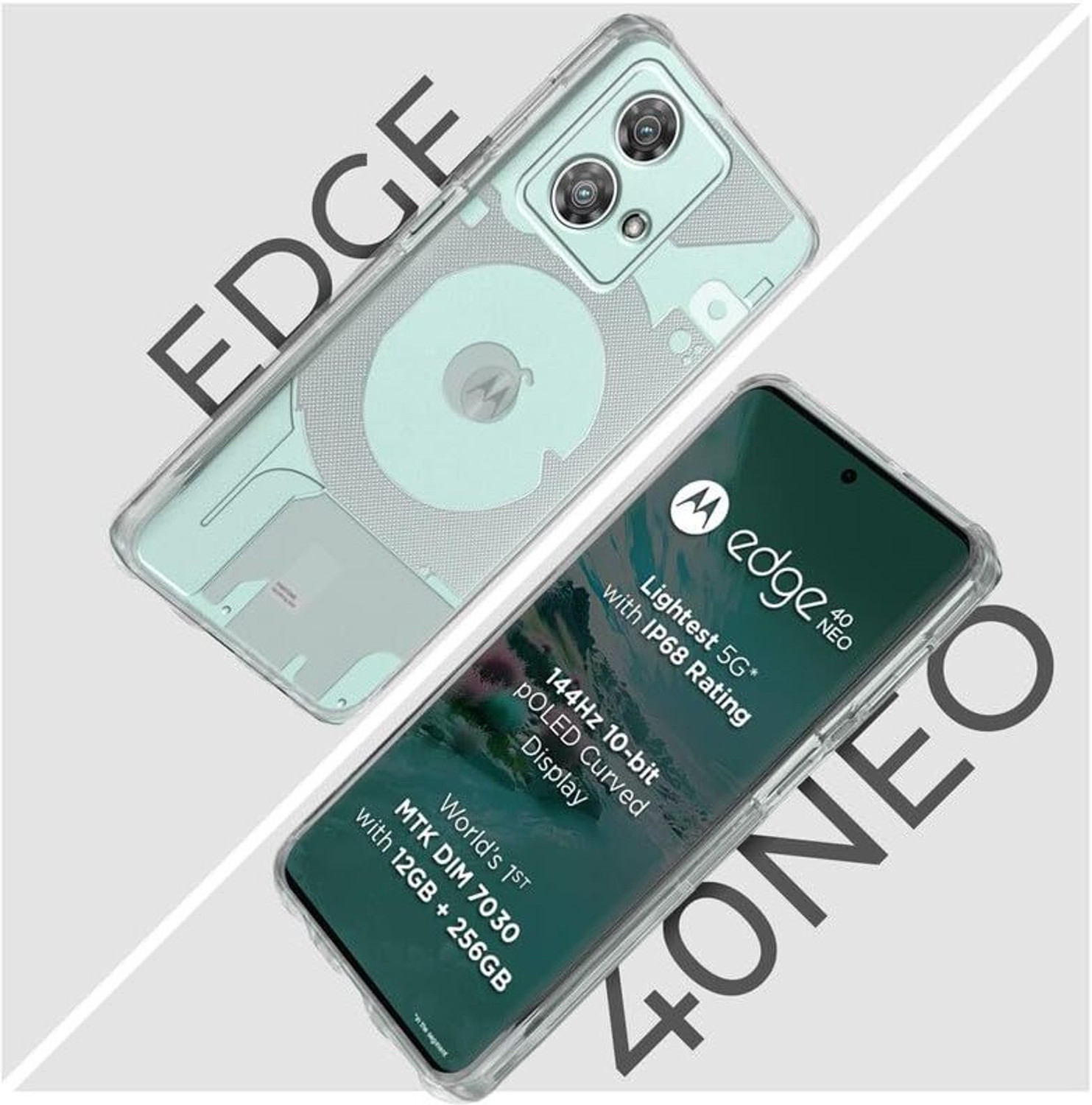 Image of NewSelect Back Cover for MOTOROLA Edge 40 Neo, Motorola Edge 40 Neo, Moto Edge 40 Neo