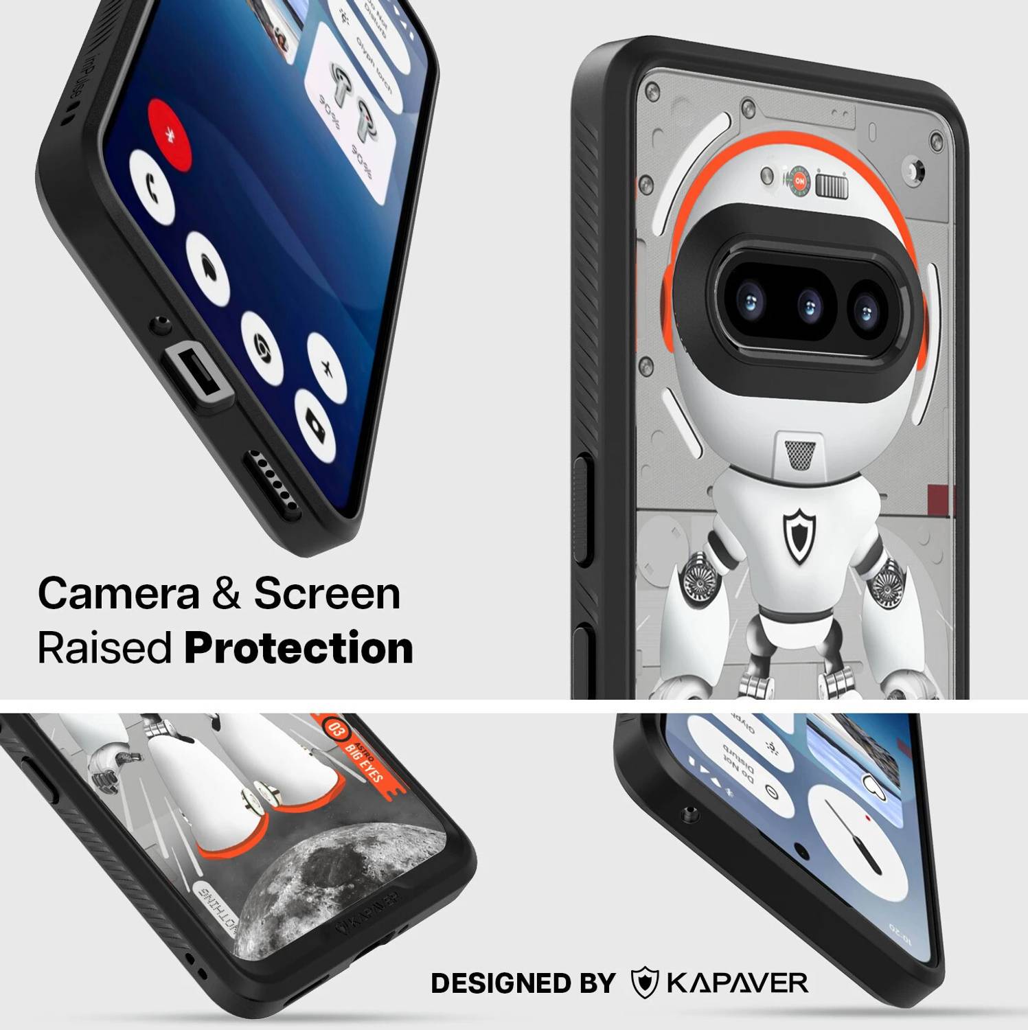 Kapaver Back Cover for Nothing Phone (3a) Black - Image 4