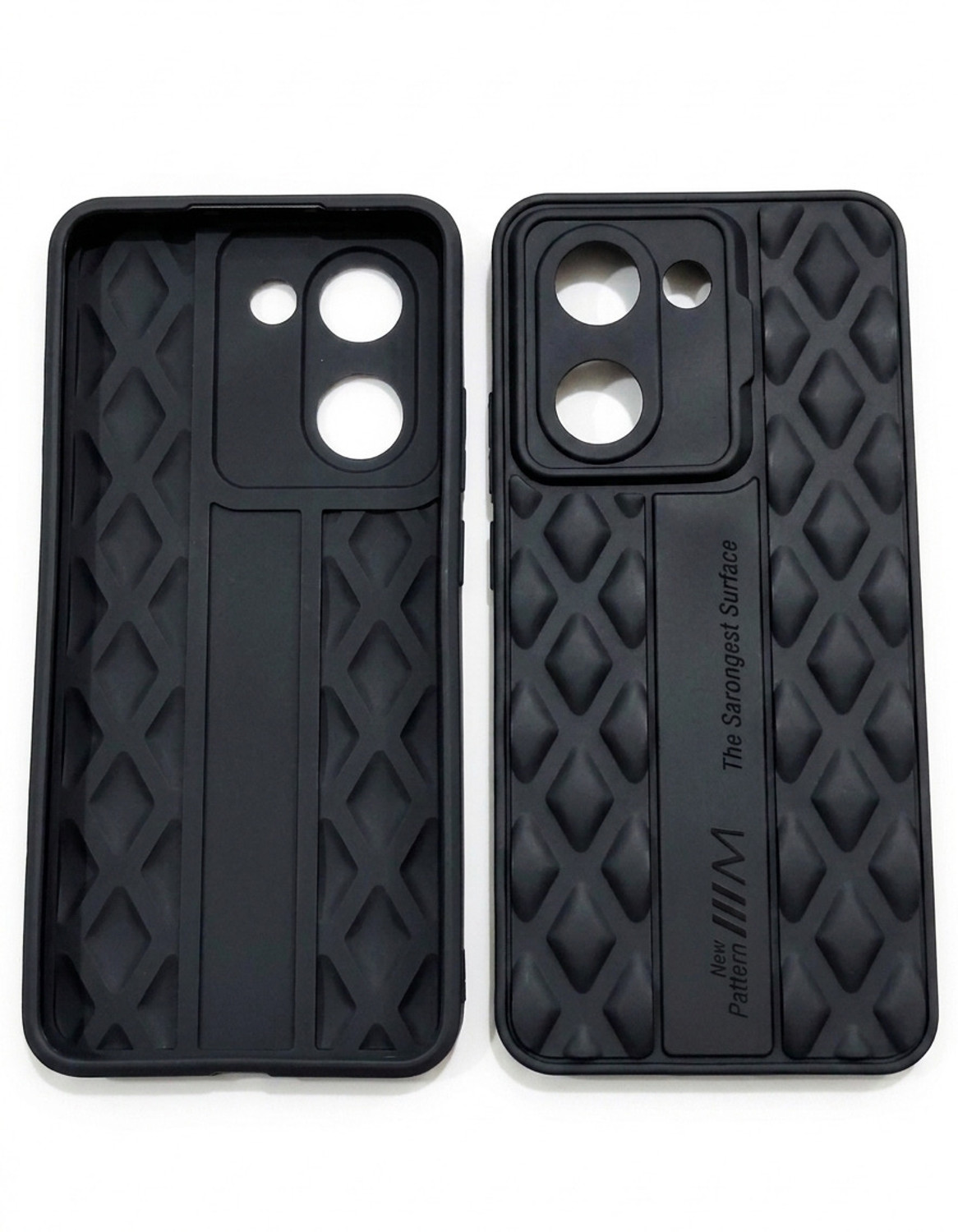 Image of FOUR U COVER Back Cover for REAL ME P3 ULTRA 5G (Black)
