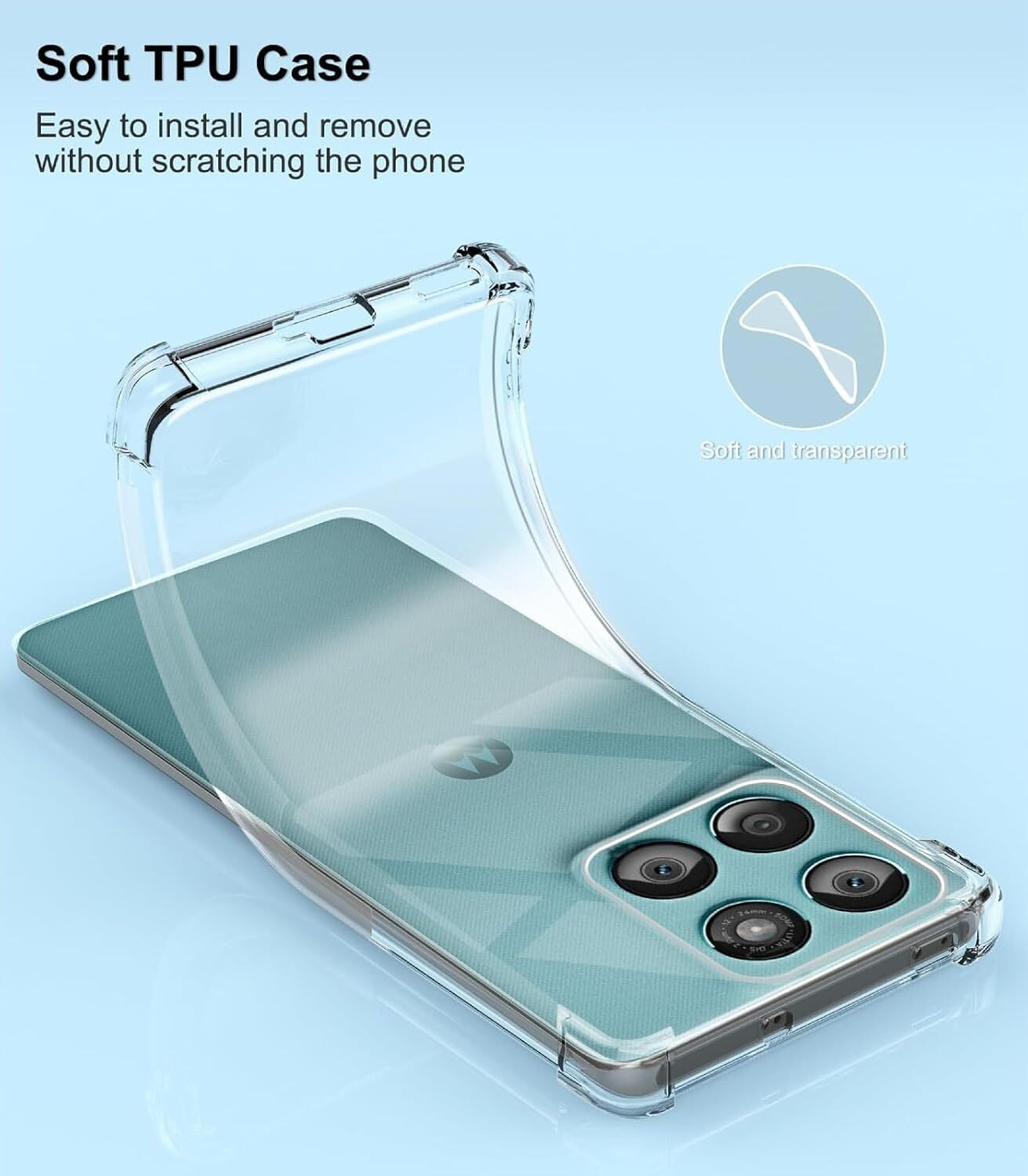 Image of CLOYAAR Back Cover for Motorola Moto Edge 60 Fusion 5G. Moto Edge 60 Fusion 5G