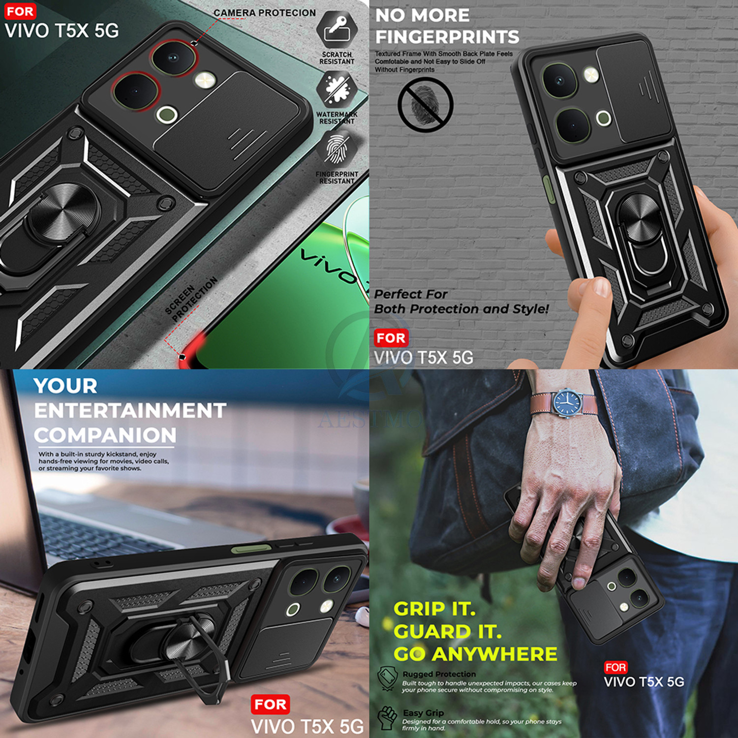 Image of AESTMO Back Cover for Vivo T5X 5G
