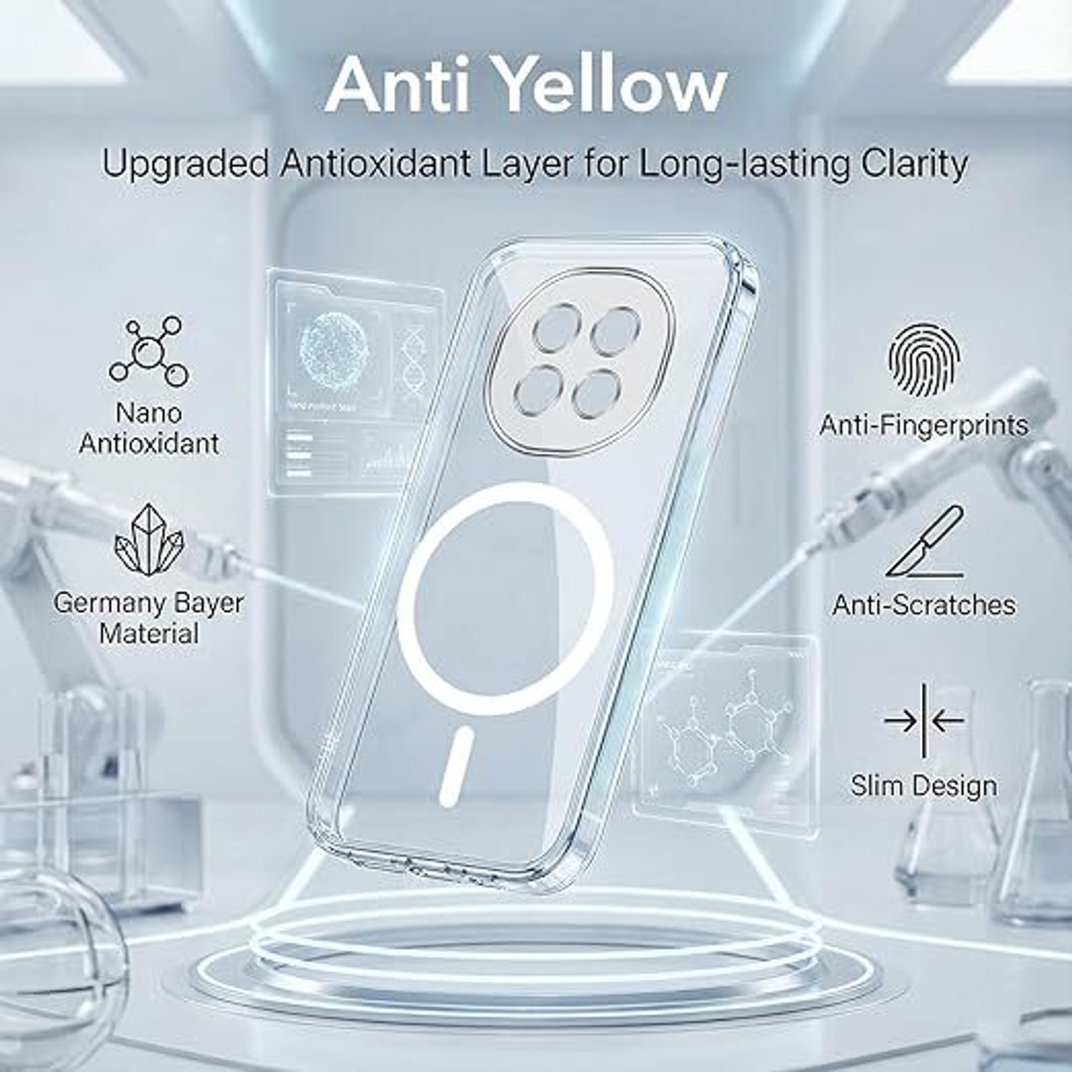 Image of Kosher Traders Back Cover for Realme 13 Pro 5G MagSafe Design Hard Premium Back Case