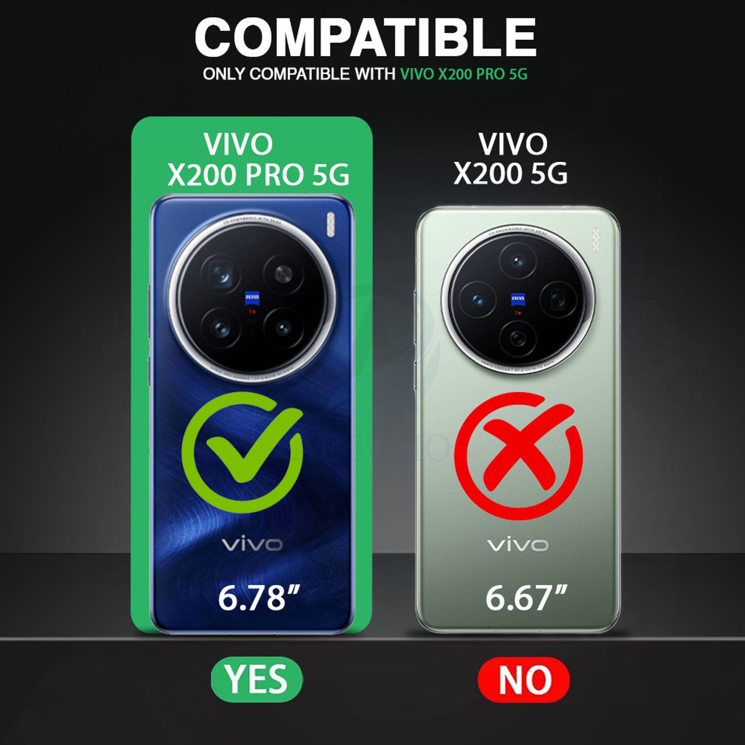 Image of AESTMO Back Cover for Vivo X200 Pro 5G