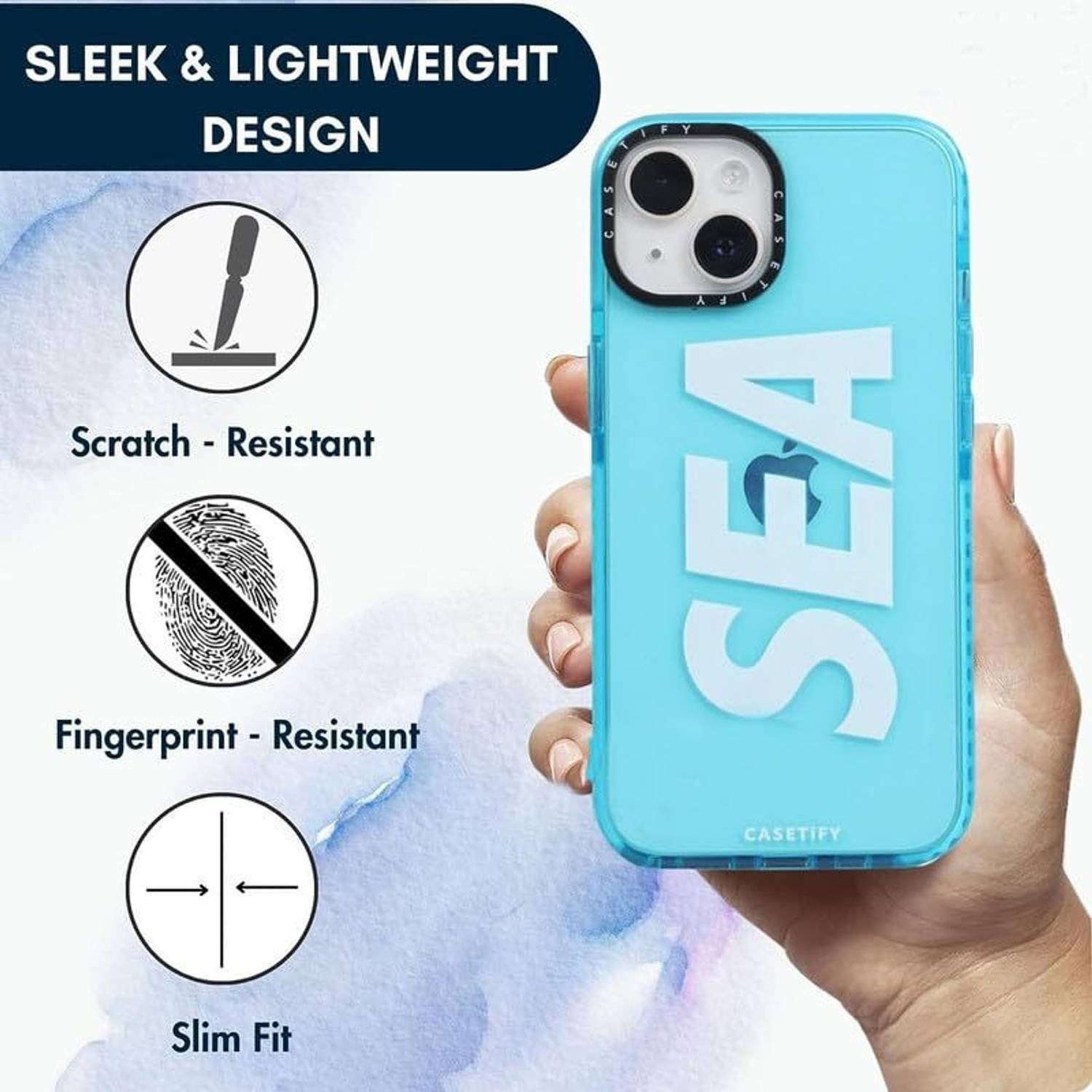 casohitech Back Cover for Apple iPhone 15, iPhone 15, SEA Case
