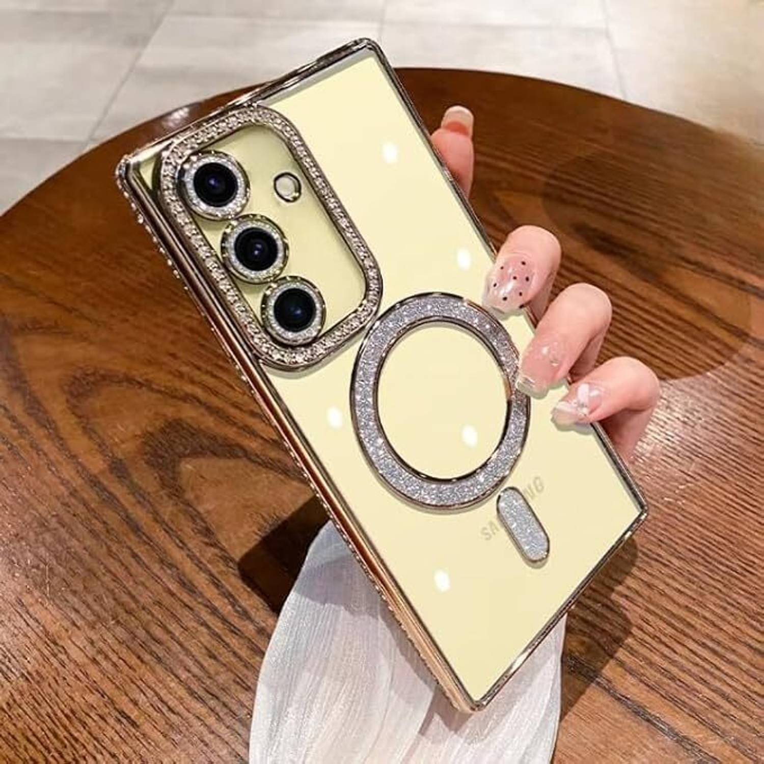 A3sprime Back Cover for Samsung Galaxy A35 5G |Soft TPU Bling Diamond Anti Slip Drop Protective|