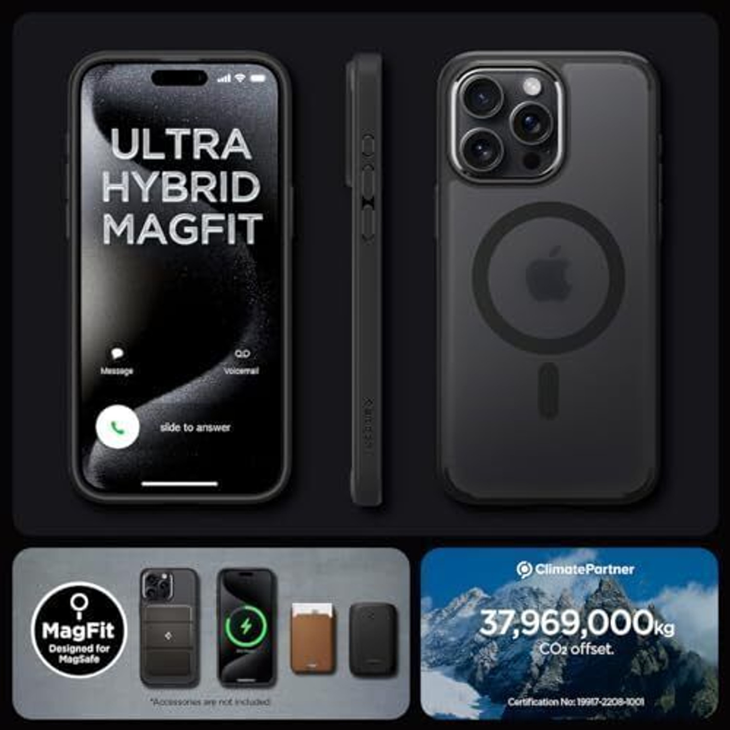 Image of Spigen Ultra Hybrid Magfit Back Cover for Apple iPhone 15 Pro Max