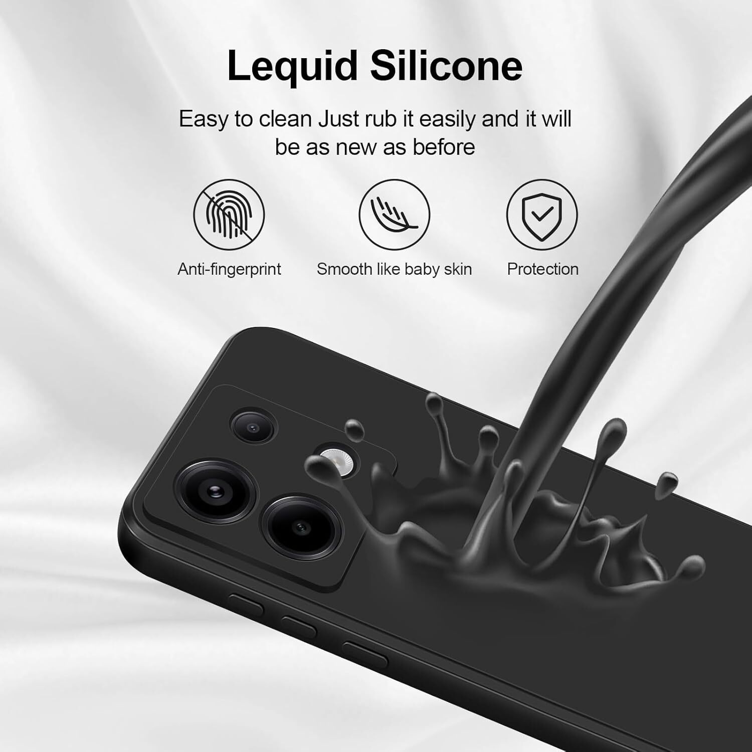 Image of TheApallio Back Cover for Redmi Note 13 Pro 5G, Poco X6 5G