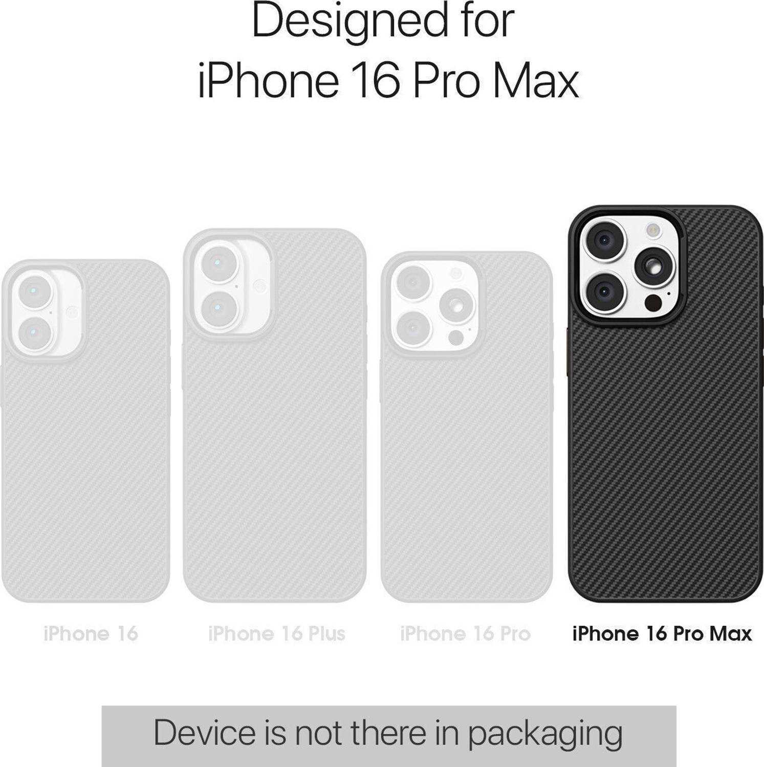 Gripp Back Cover for iPhone 16 Pro Max Black - Image 5