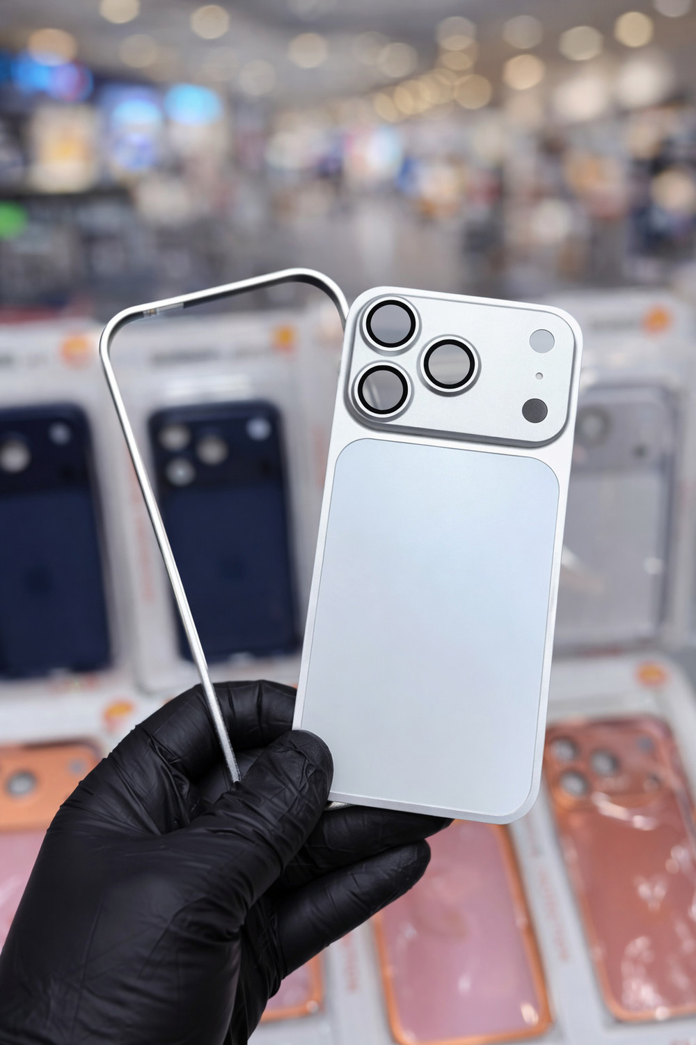 Image of AK PREMIUM Back Replacement Cover for 16 Pro Max into 17 Pro Max Actual look