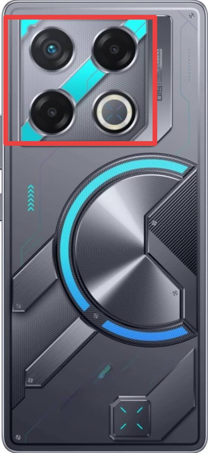 BLACKCLOUD Back Replacement Cover for Infinix gt20 pro Back Rear Camera Glass