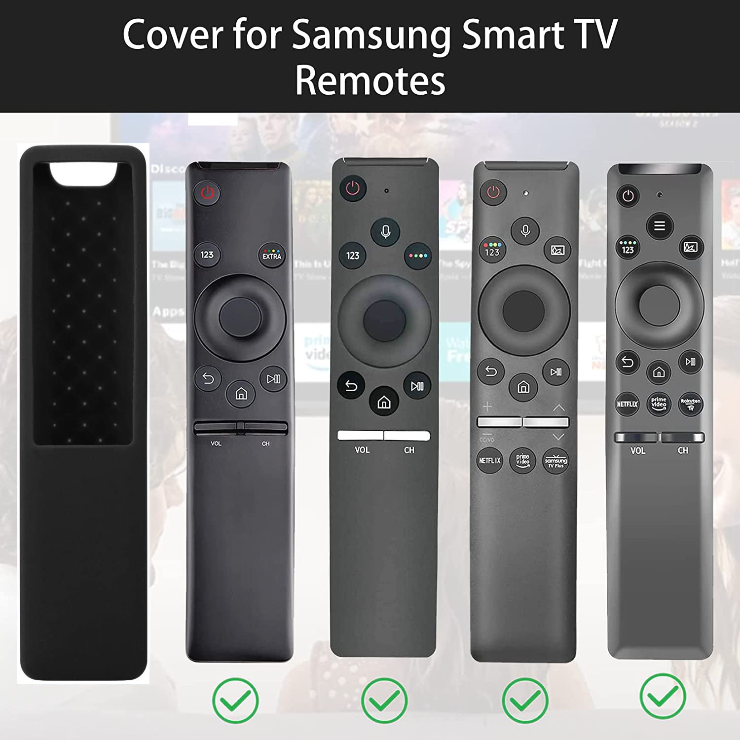 Image of CALDIPREE Book Cover for Samsung Smart TV Remote Control Cover