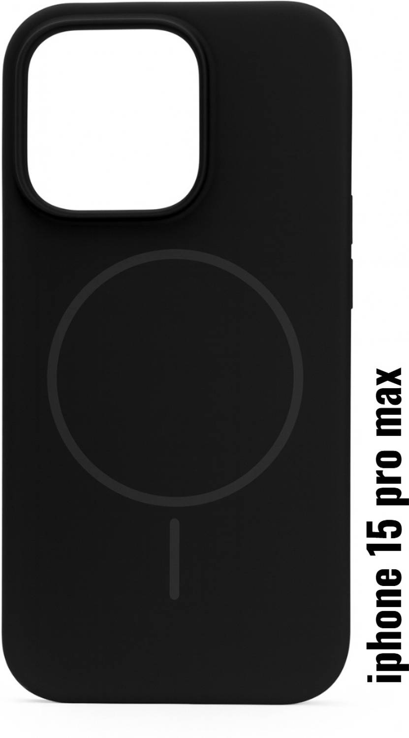 AGRONA Book Cover for iPhone 15 Pro Max – Soft Touch, Liquid Silicone MagSafe, Matte Finish, Protective Case