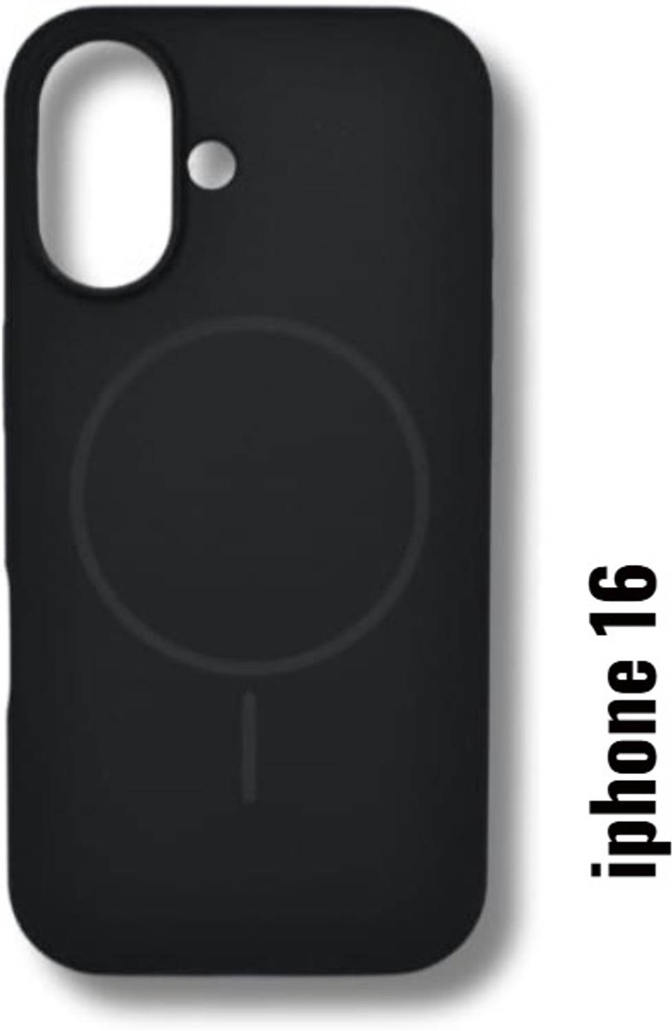 AGRONA Book Cover for Apple iPhone 16 | Premium Silicone Case | Smooth Soft-Touch Finish | Anti-Slip