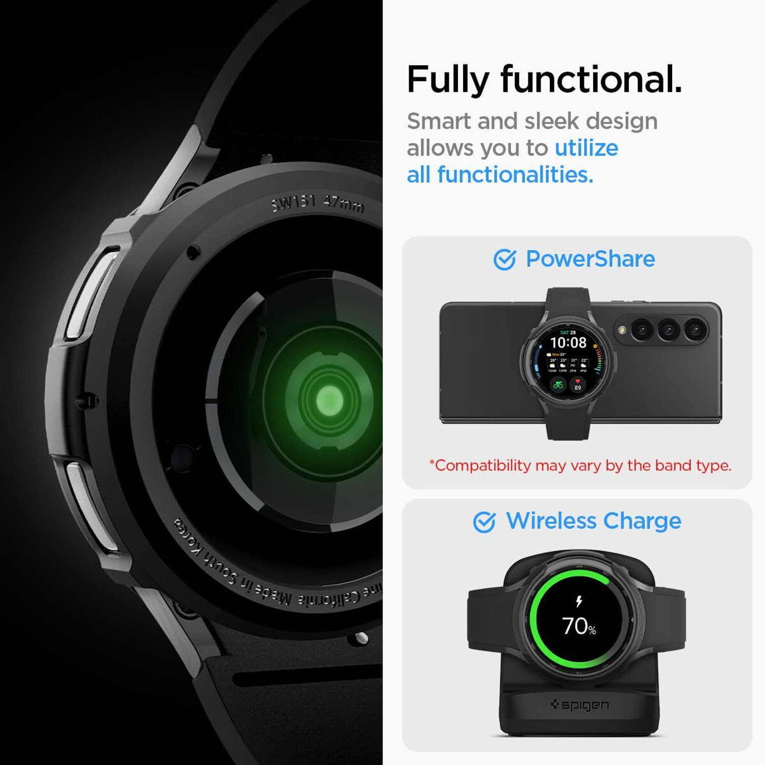Image of Spigen Bumper Case for Samsung Galaxy Watch 6 Classic (47mm)