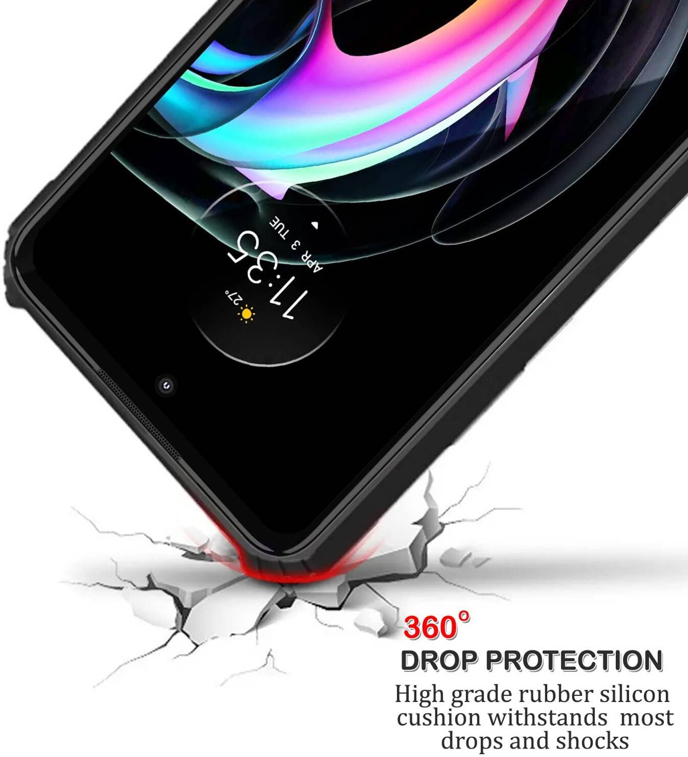 Celltown Back Cover for Motorola Moto G71 5G Black - Image 3