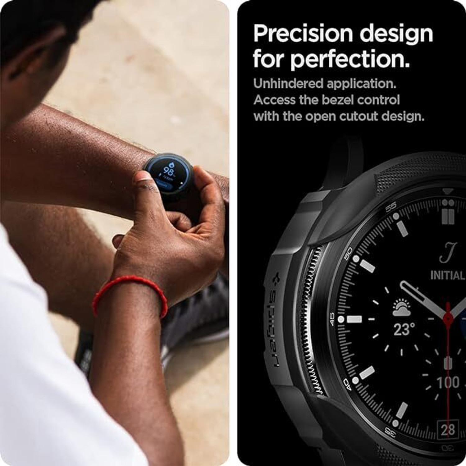 Image of Spigen Bumper Case for Samsung Galaxy Watch 4 Classic 46mm