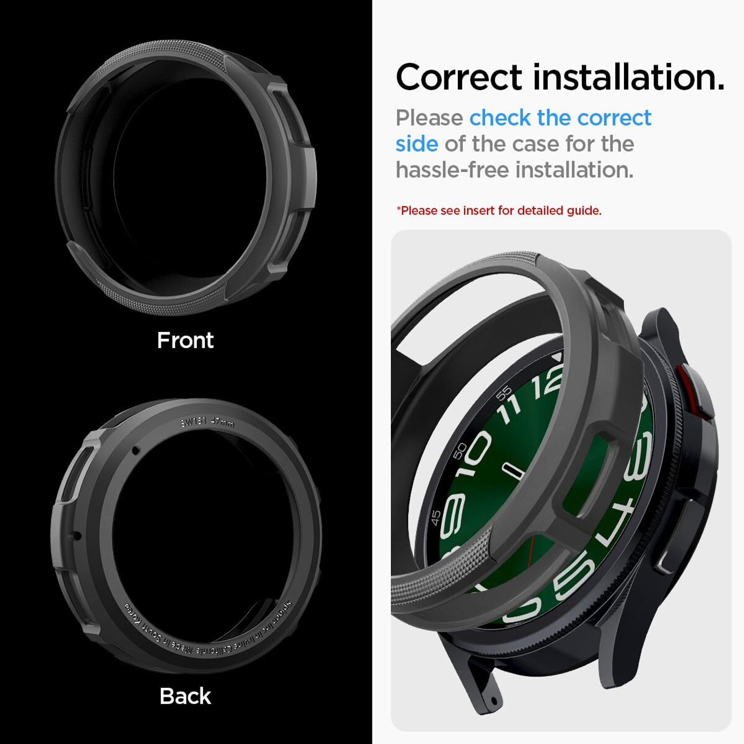 Image of Spigen Bumper Case for Samsung Galaxy Watch 6 Classic (47mm)