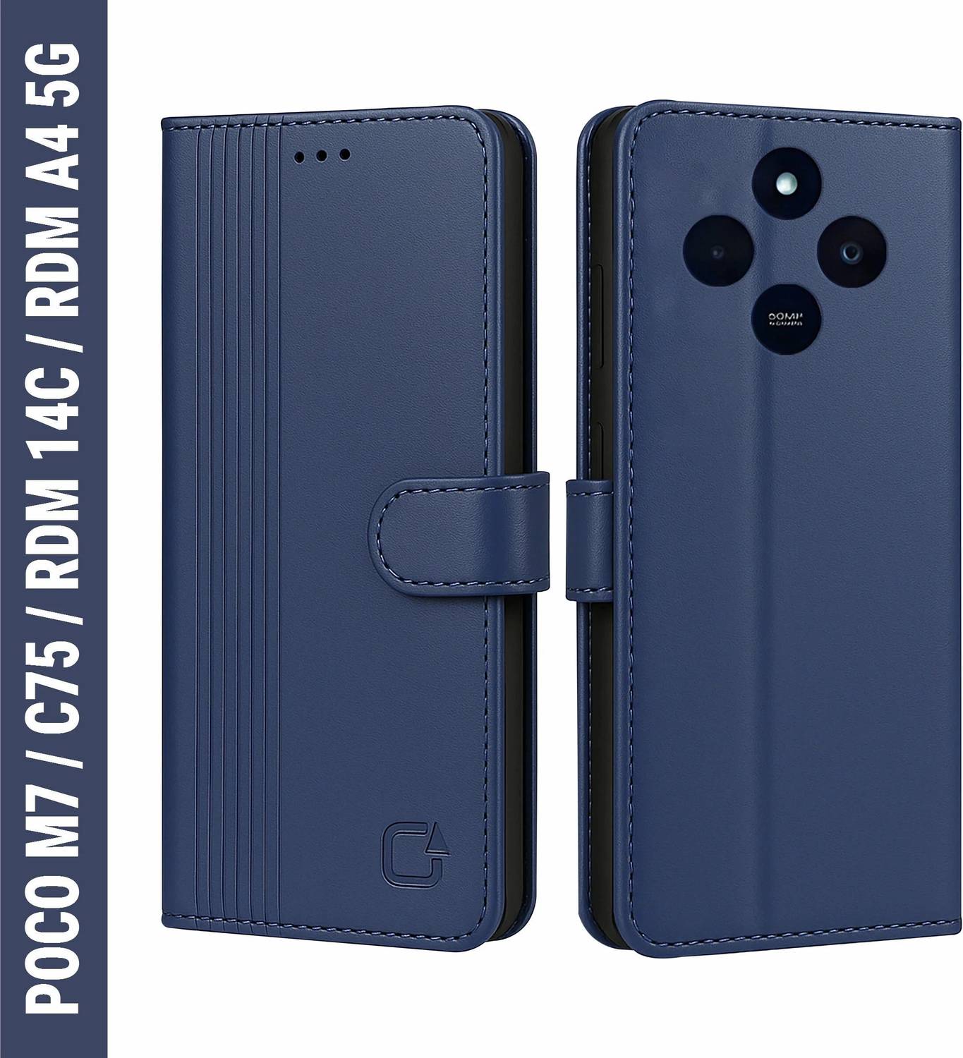 AIBEX Flip Cover for Poco M7 5G / Redmi 14C 5G / Redmi A4 5G / Poco C75 5G|Inbuilt Wallet & Card Slots|Premium