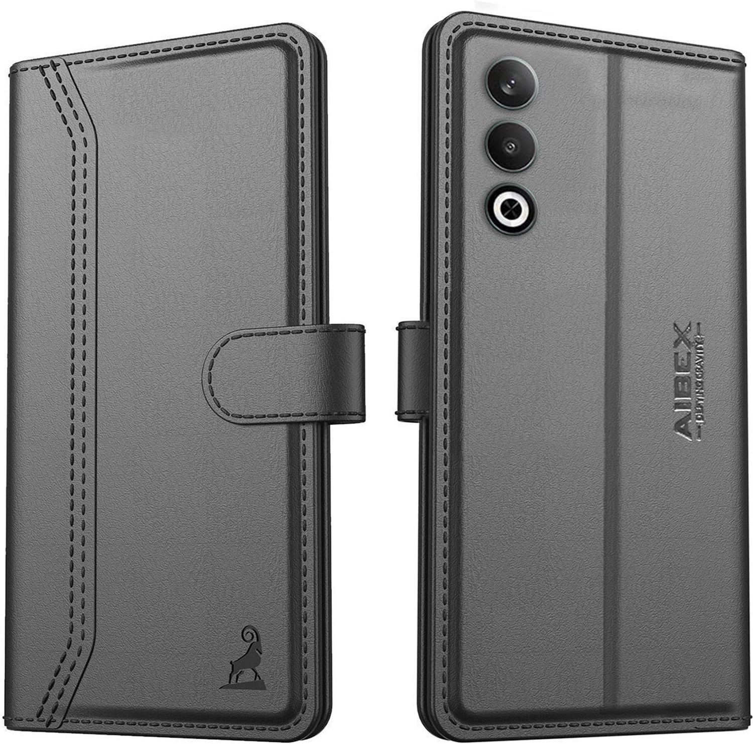 Image of AIBEX Flip Cover for OnePlus Nord CE 4 5G|Premium Leather Finish|Magnetic Closure|Kickstand Feature