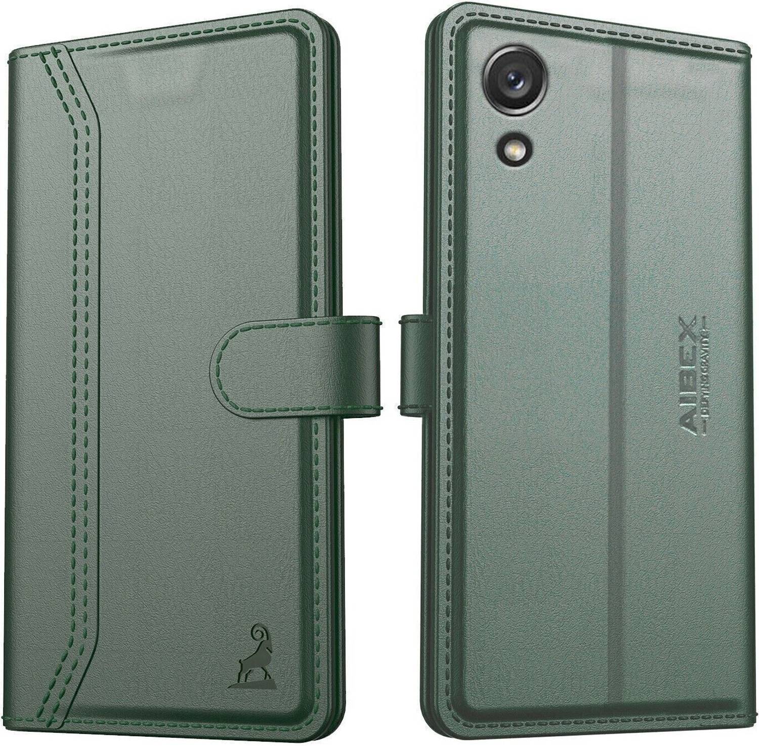 AIBEX Flip Cover for Samsung A03 Core|Premium Leather Finish|Magnetic Closure|Kickstand Feature