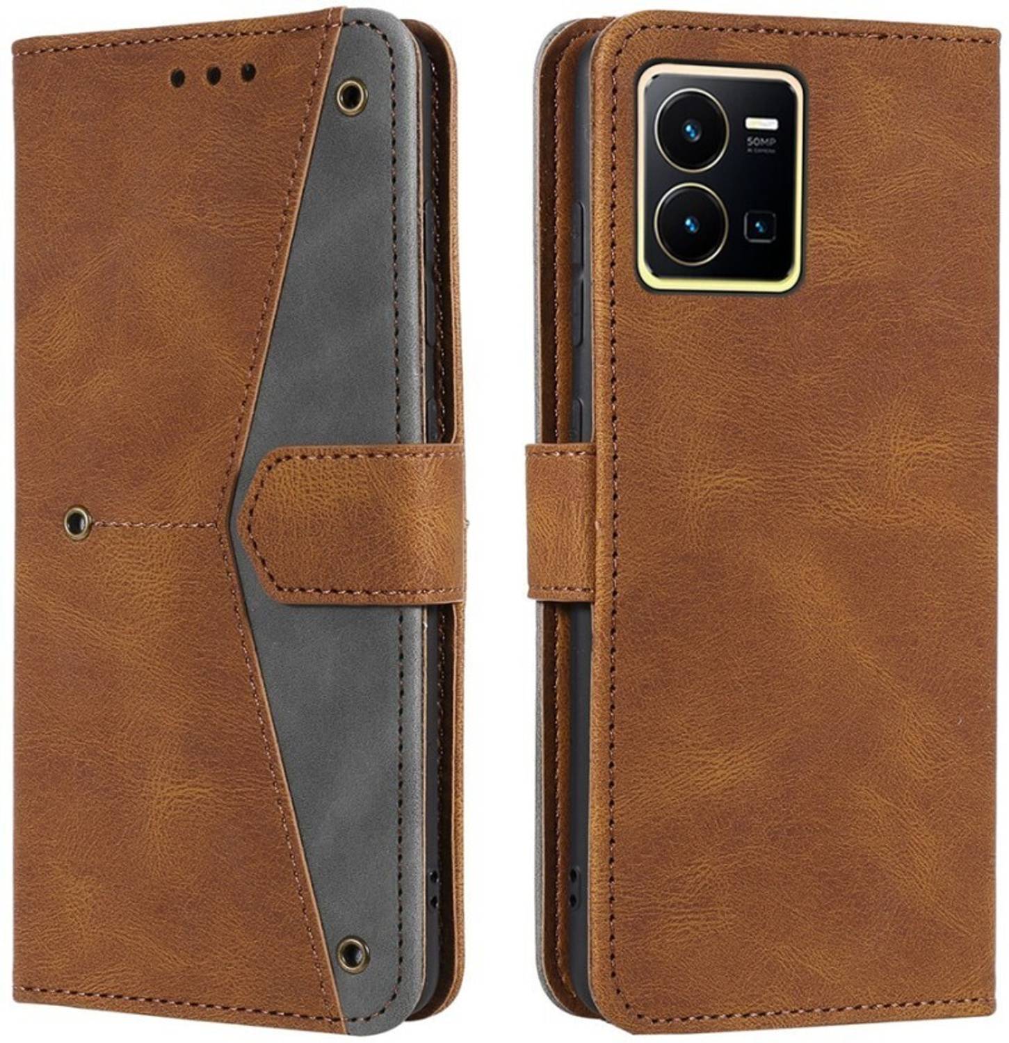 Aarov Flip Cover for Vivo Y35