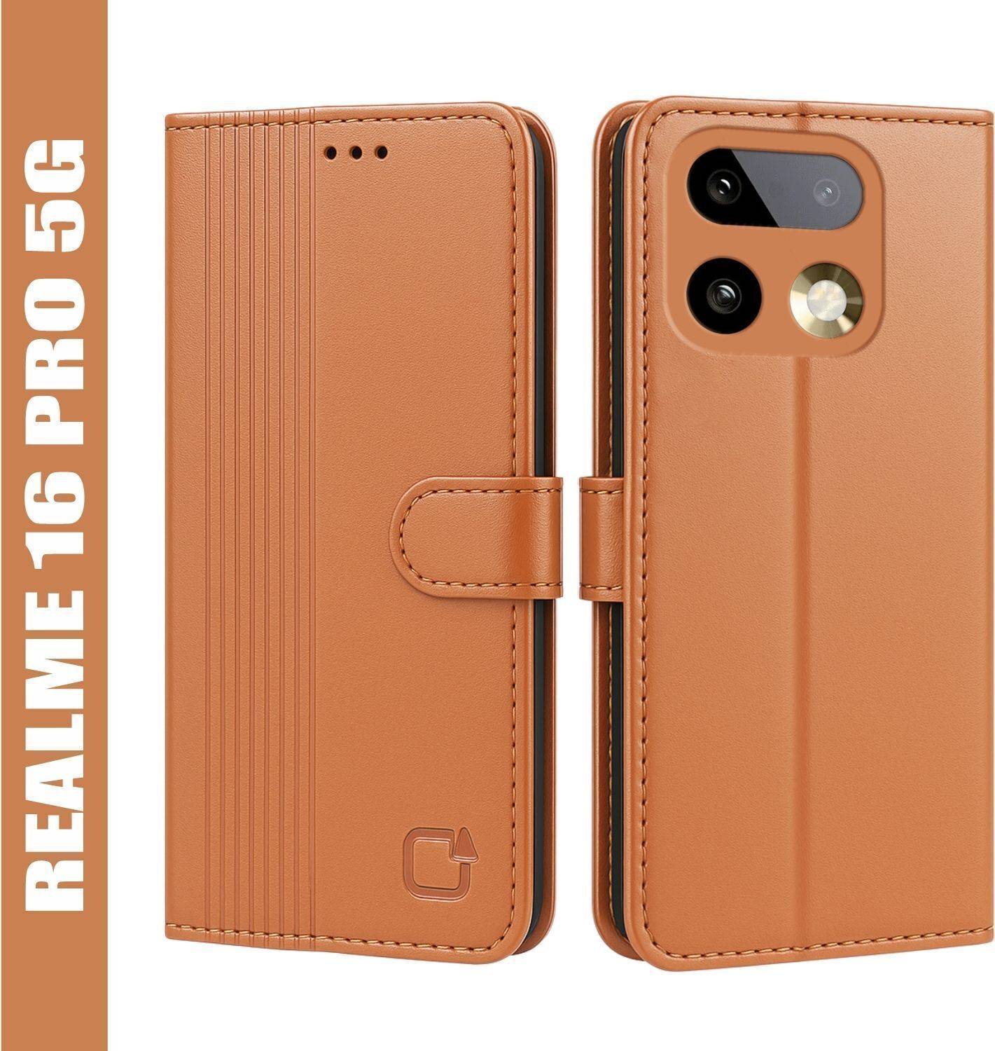 AIBEX Flip Cover for Realme 16 Pro 5G|Inbuilt Wallet & Card Slots|Premium Leather Magnetic Case
