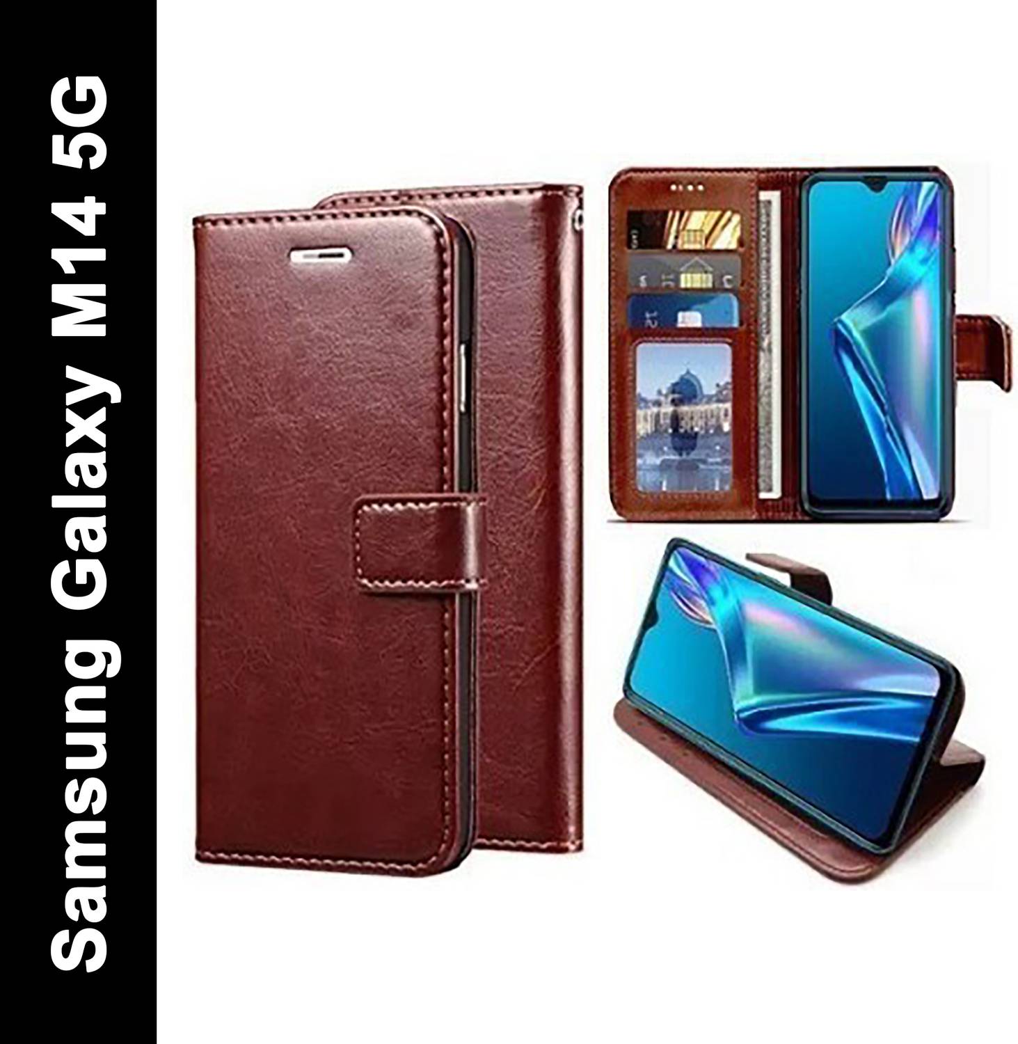 Aarov Flip Cover for Samsung Galaxy M14 5G