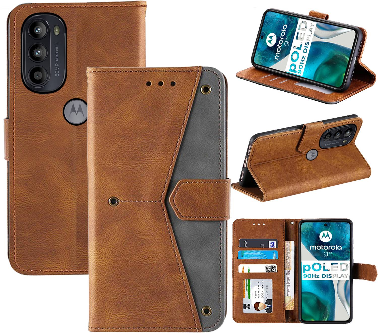 Autofocus Flip Cover for Moto G52