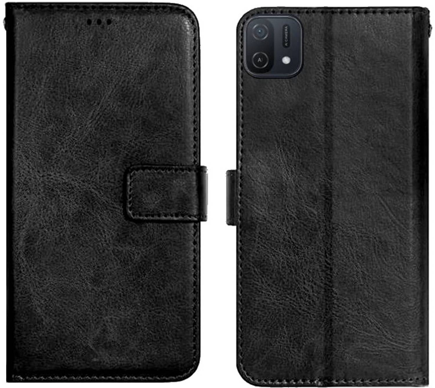 AmericHome Flip Cover for Oppo A16K, Oppo A16E