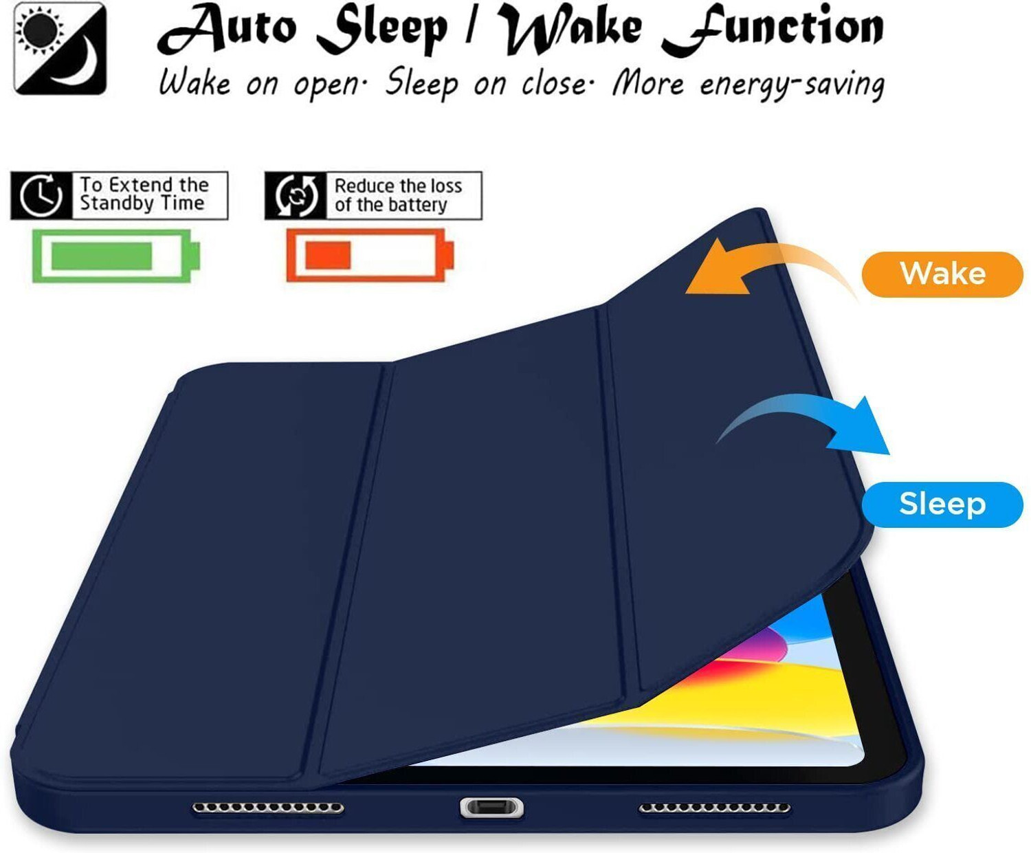 Image of ROBUSTRION Flip Cover for iPad 11th Generation A16 11 inch, iPad 10th Gen Generation 10.9 inch, iPad 11th Gen 11 inch