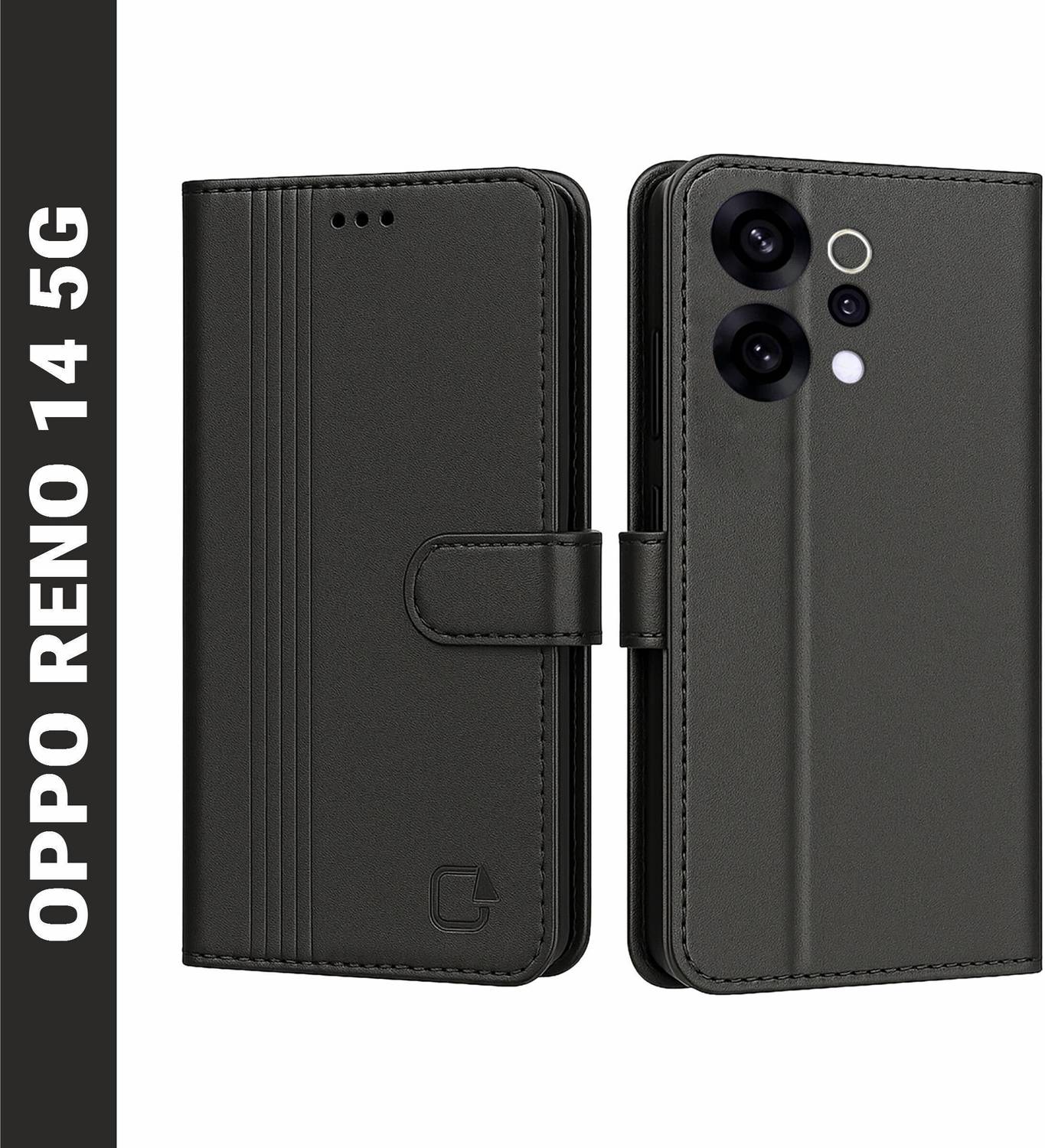 AIBEX Flip Cover for Oppo Reno 14 5G|Inbuilt Wallet & Card Slots|Premium Leather Magnetic Case