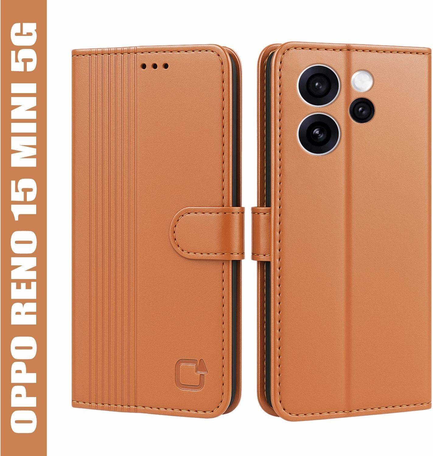 AIBEX Flip Cover for Oppo Reno 15 Pro Mini 5G|Inbuilt Wallet & Card Slots|Premium Leather Magnetic Case