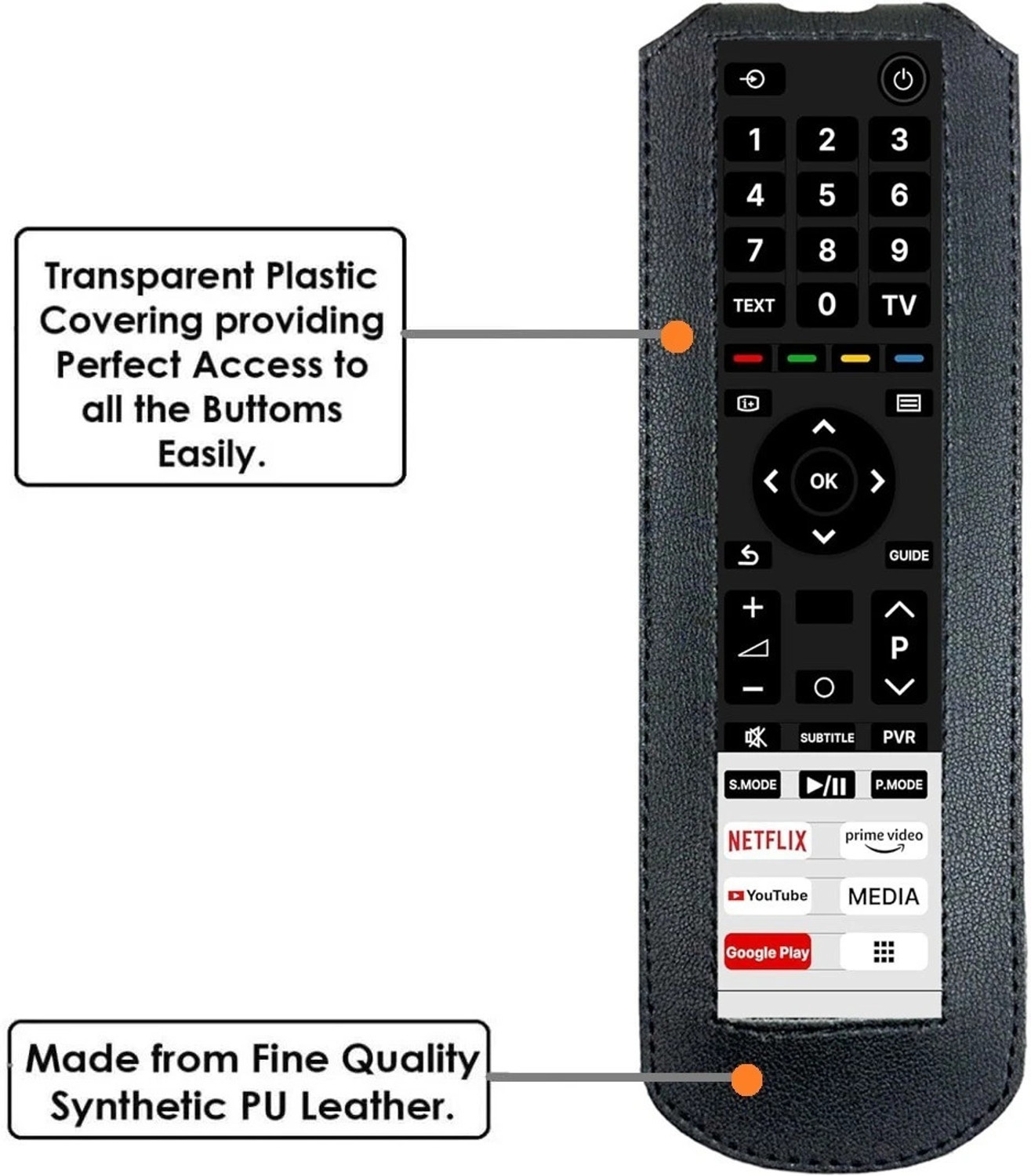 Image of Gizmofreaks Flip Cover for Toshiba Smart Tv Remote Lcd Led Oled Qled Uhd 4K Android Remote Control Case