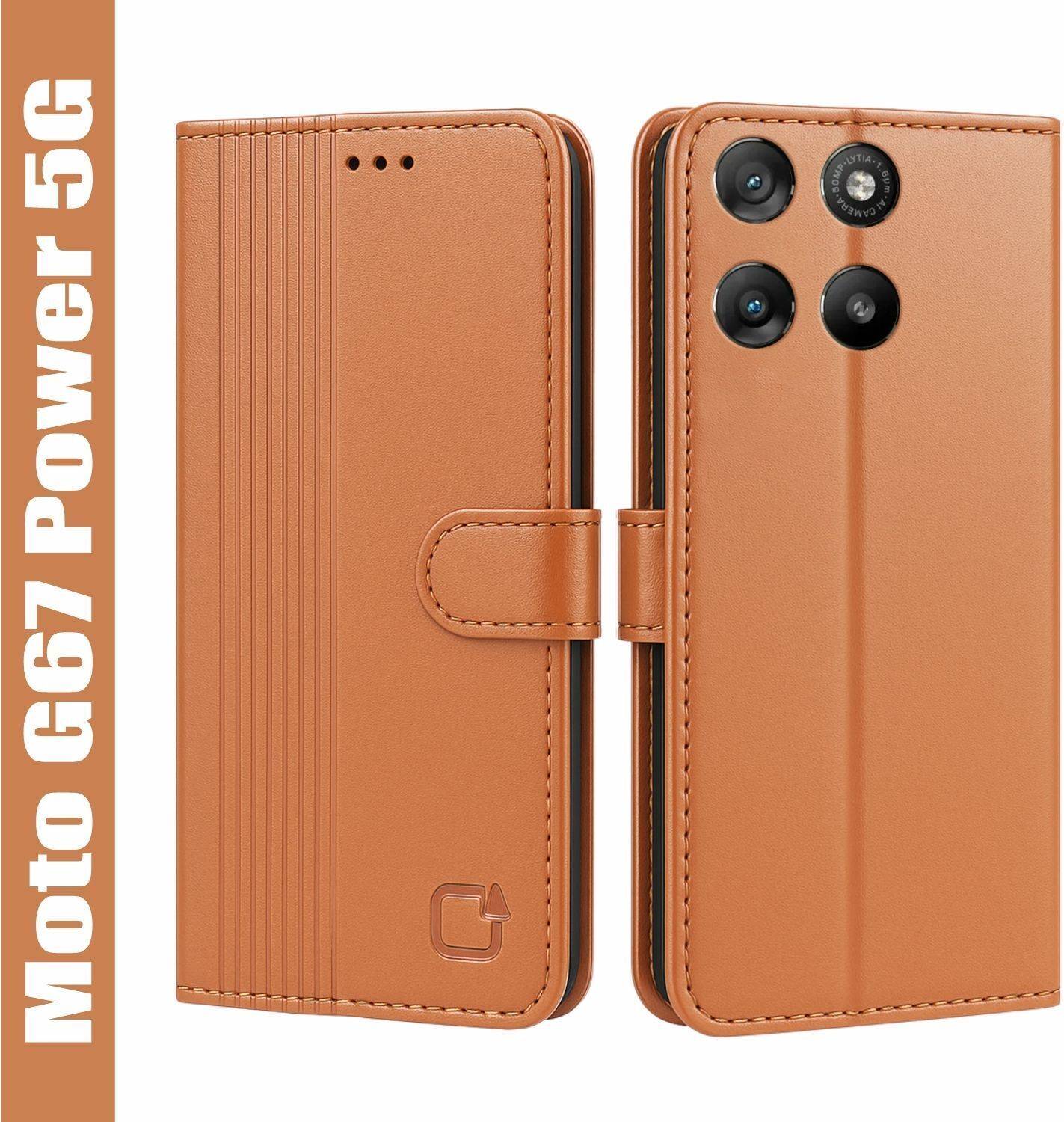 AIBEX Flip Cover for Motorola G Max 5G / Motorola G57 Power 5G / Motorola G67 Power 5G|Inbuilt Wallet & Slots