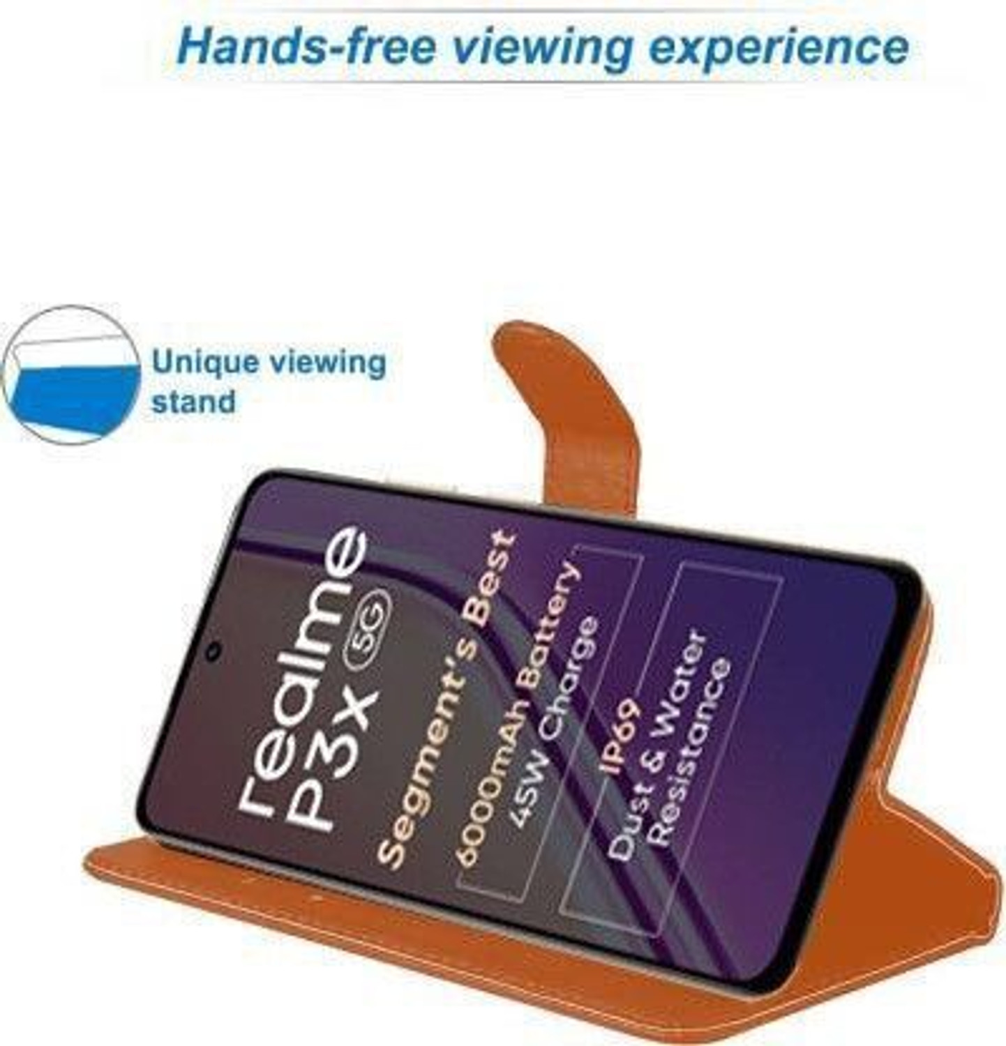 Image of Nuvak Flip Cover for realme P3x 5G, Realme Narzo 80x 5G