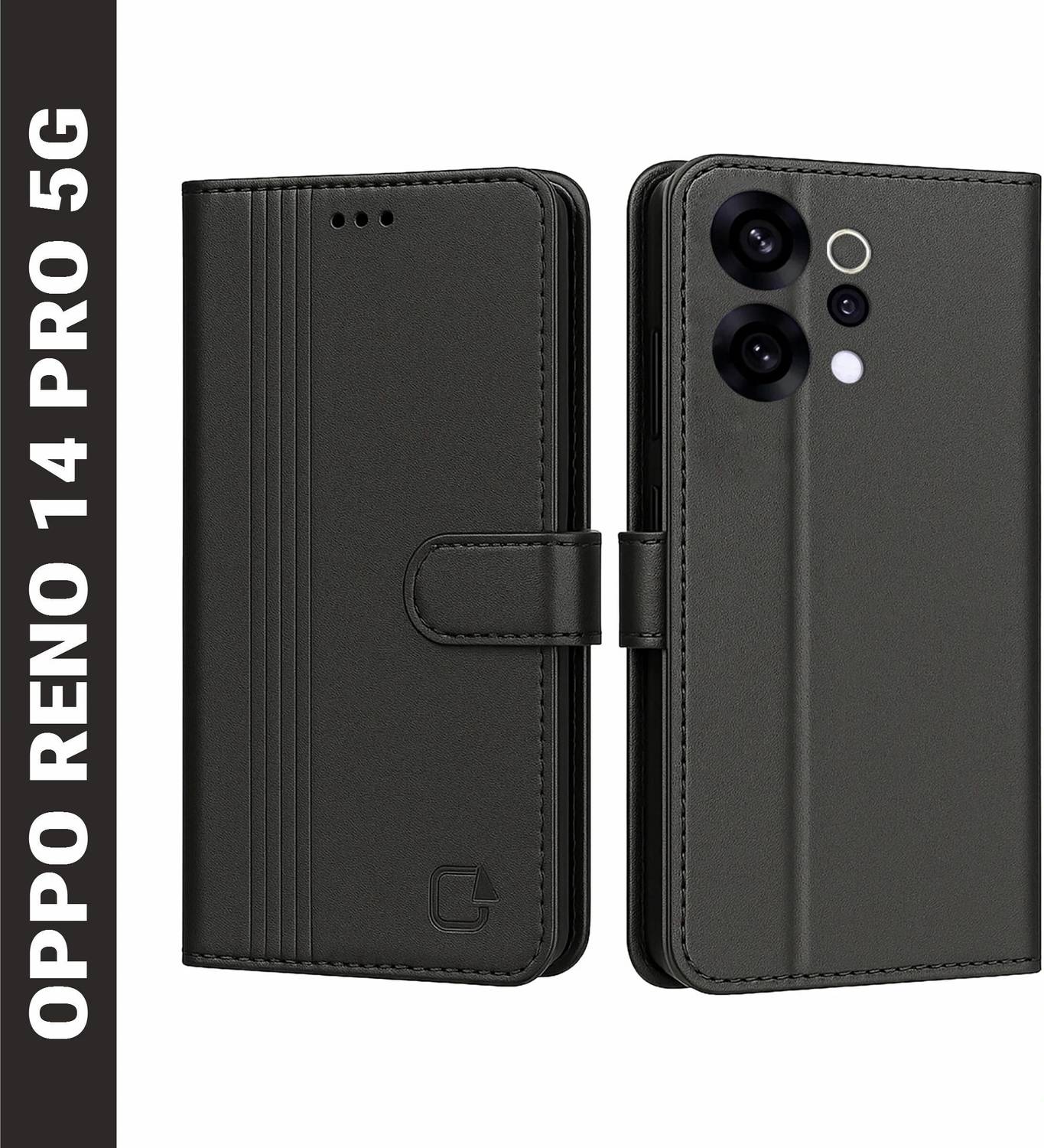 AIBEX Flip Cover for Oppo Reno 14 Pro 5G|Inbuilt Wallet & Card Slots|Premium Leather Magnetic Case
