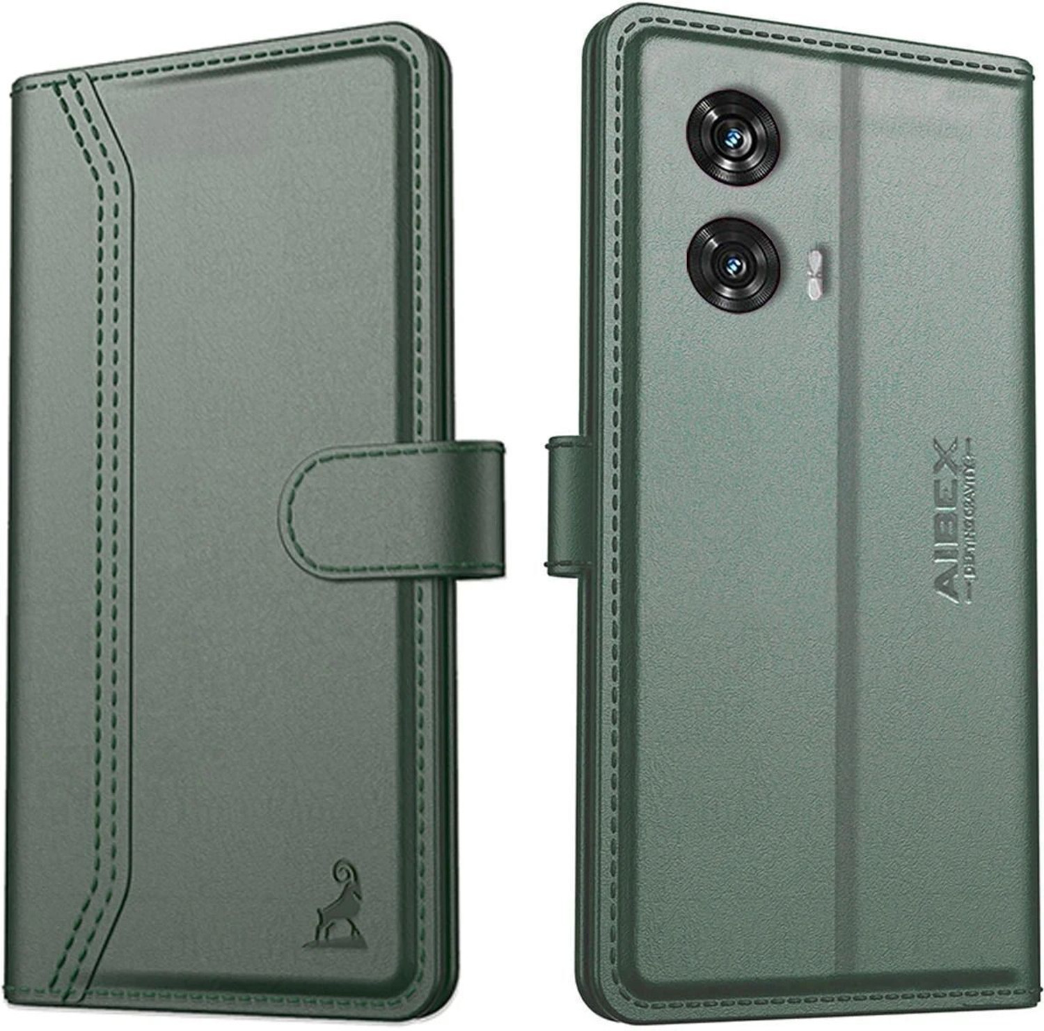 AIBEX Flip Cover for Motorola G96 5G / Motorola Edge 50 Fusion 5G|Premium Leather Finish|Magnetic Closure