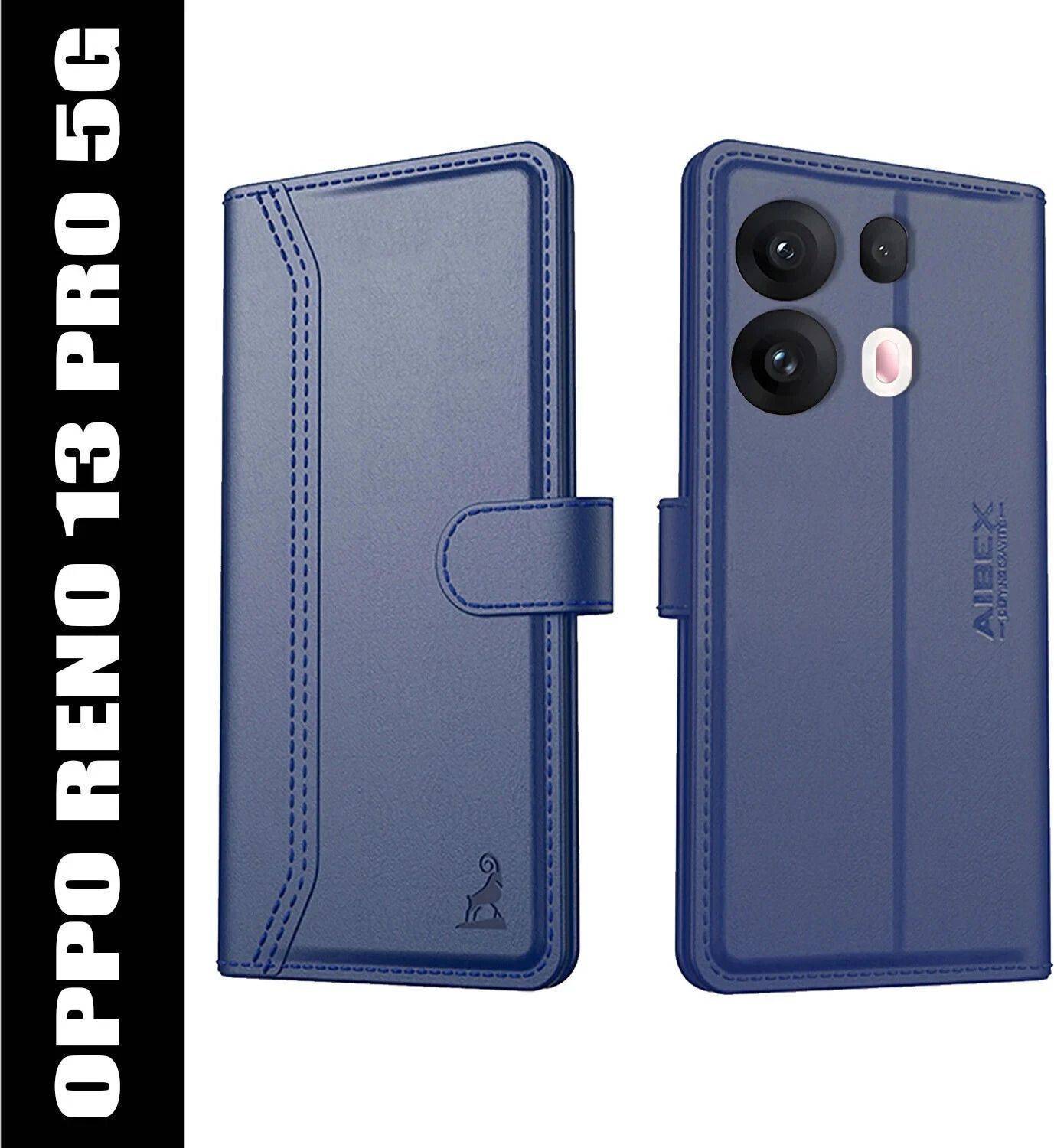 AIBEX Flip Cover for Oppo Reno 13 Pro 5G|Premium Leather Finish|Magnetic Closure|Kickstand Feature