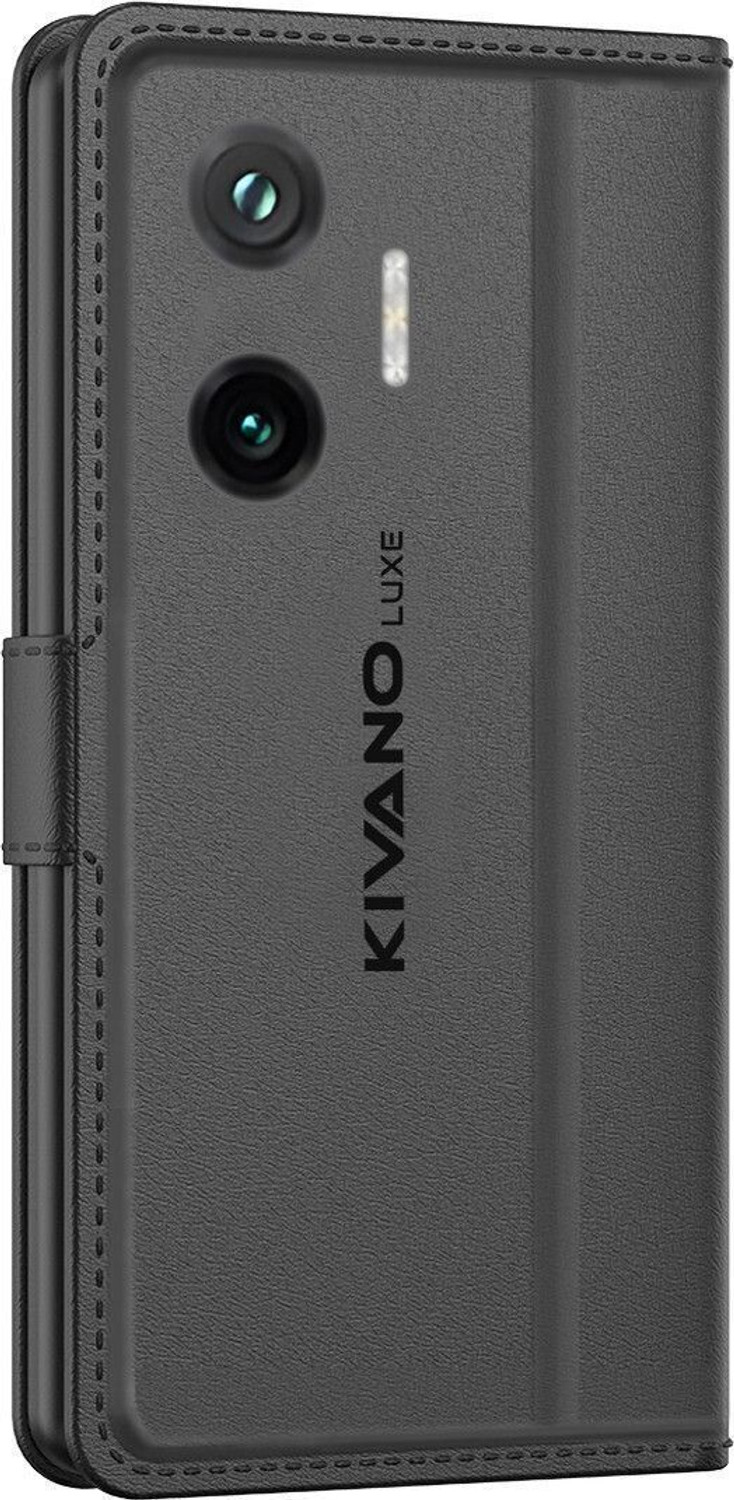 Image of KIVANO LUXE Flip Cover for Poco F7 5G|Premium Leather|Magnetic Closure|Stand function