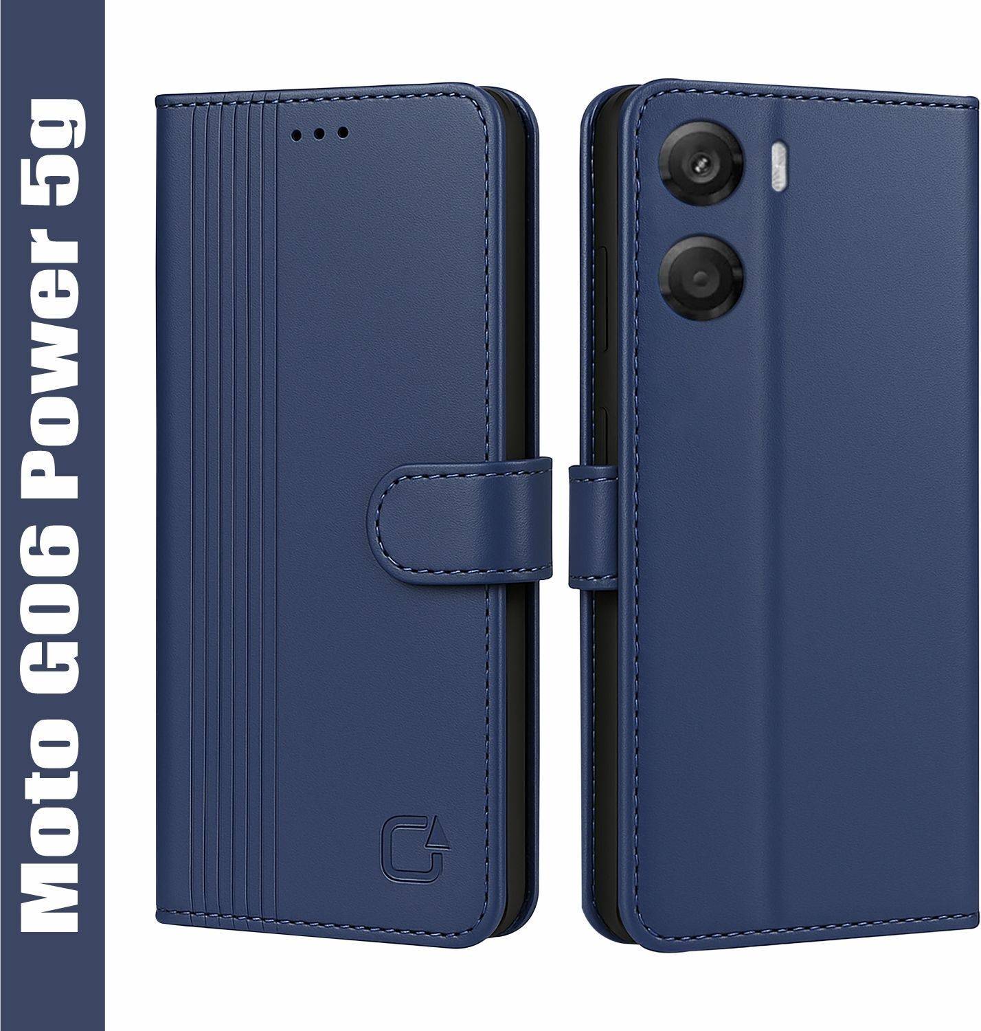 AIBEX Flip Cover for Motorola G06 Power 5G|Inbuilt Wallet & Card Slots|Premium Leather Magnetic Case