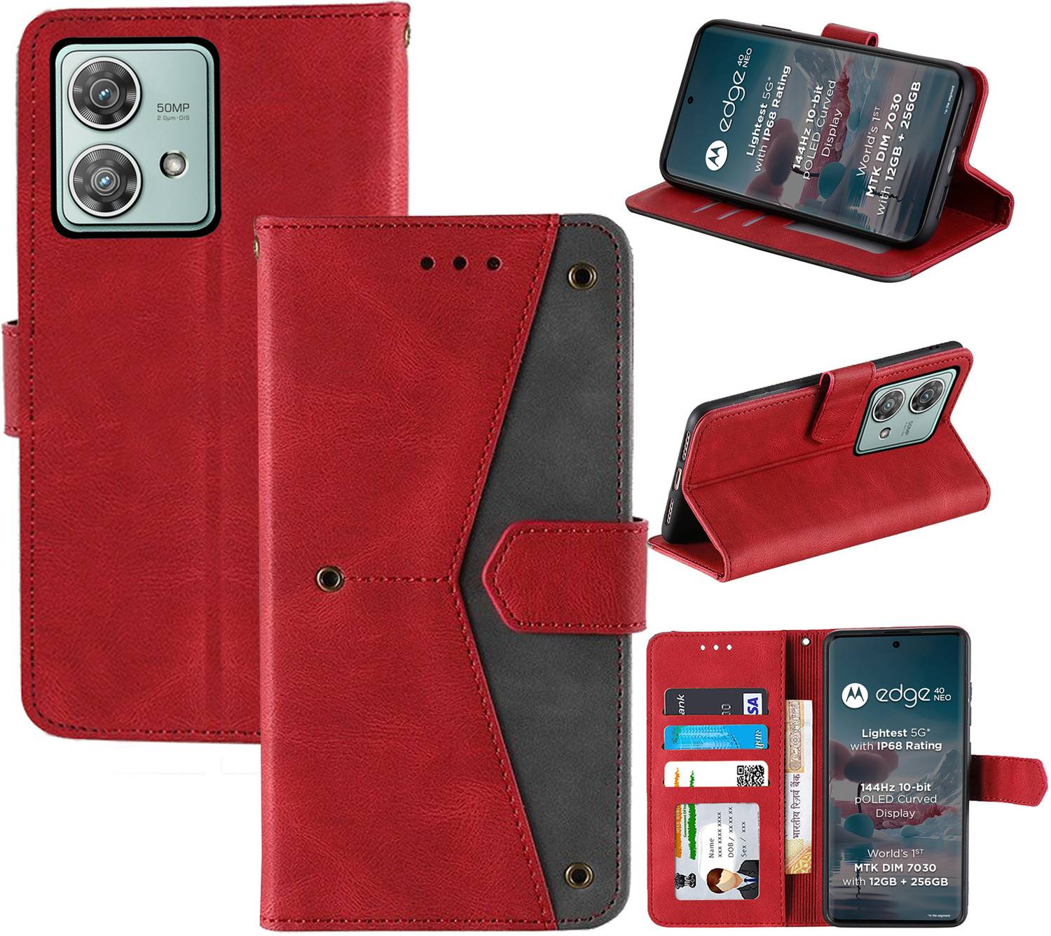 Autofocus Flip Cover for Moto Edge 40 Neo