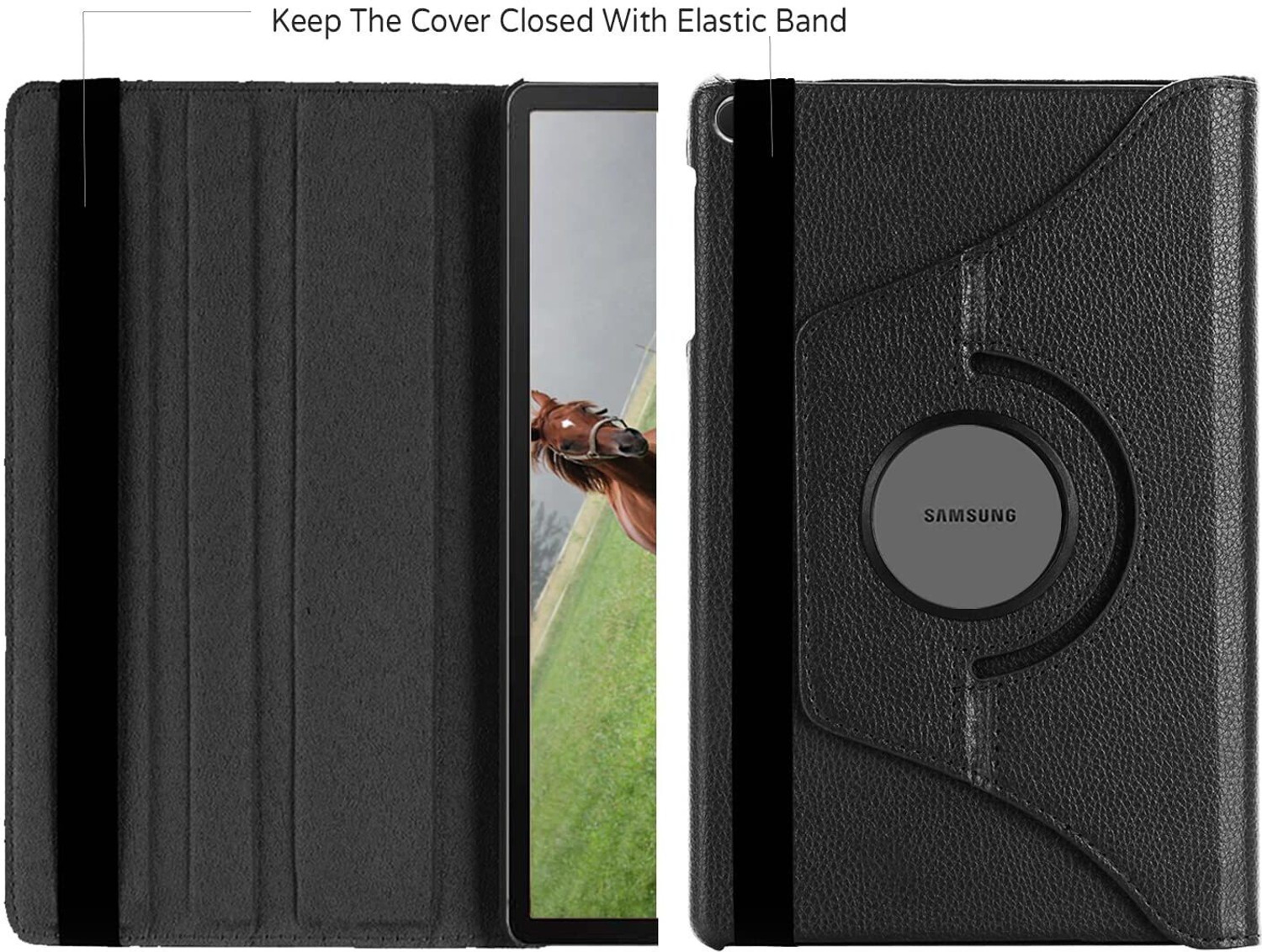 Image of Eleqzun Flip Cover for Samsung Galaxy Tab A8 10.5 inch (2022 Released) Models-SM-X200 / SM-X205