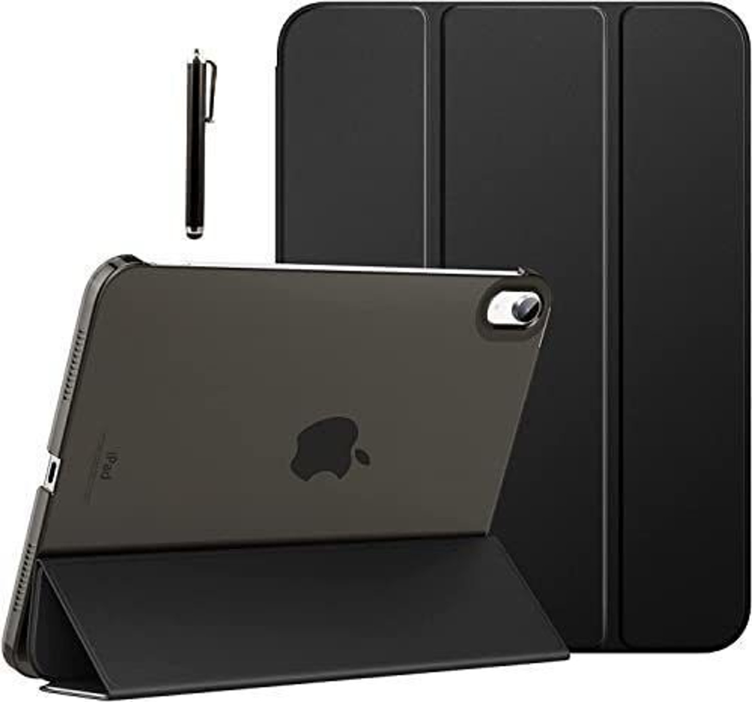 Image of Proelite Flip Cover for iPad (A16) 11th /10th Gen(2025 /2022) Cover, Transparent Smart case with Stylus Pen