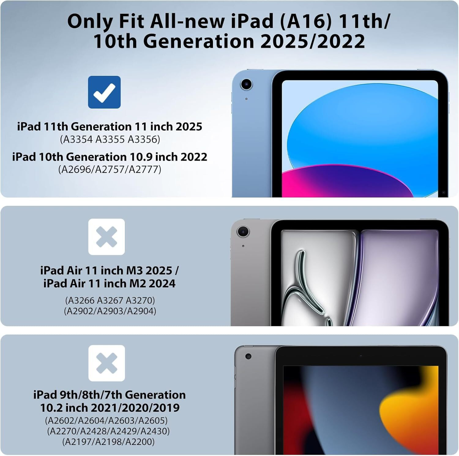 Image of AGEIS Flip Cover for Apple iPad (A16) 11th Gen 11 inch 2025 / 10th Generation 10.9 inch 2022 (Purple, Shock Proof, Pack of: 1)