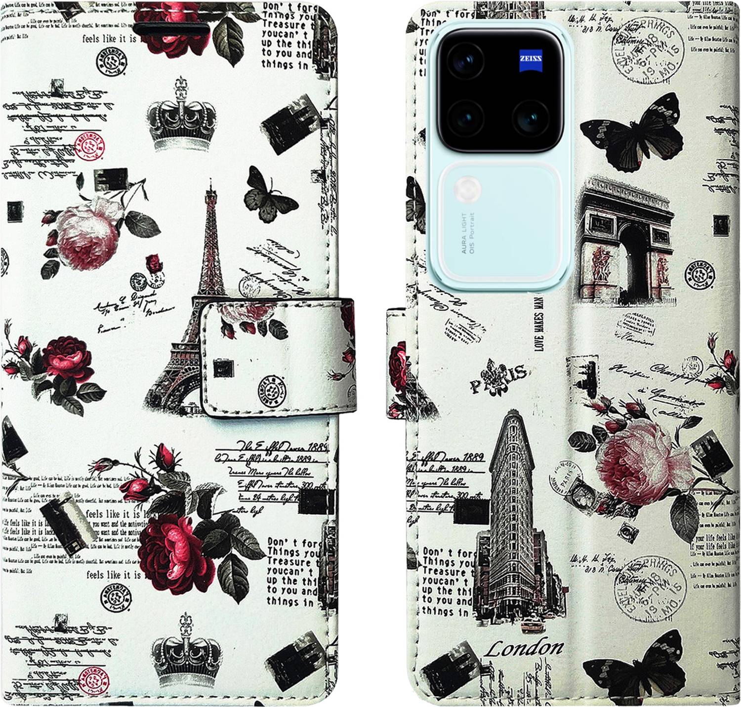 AD Enterprises Flip Cover for Vivo V30 Pro 5G