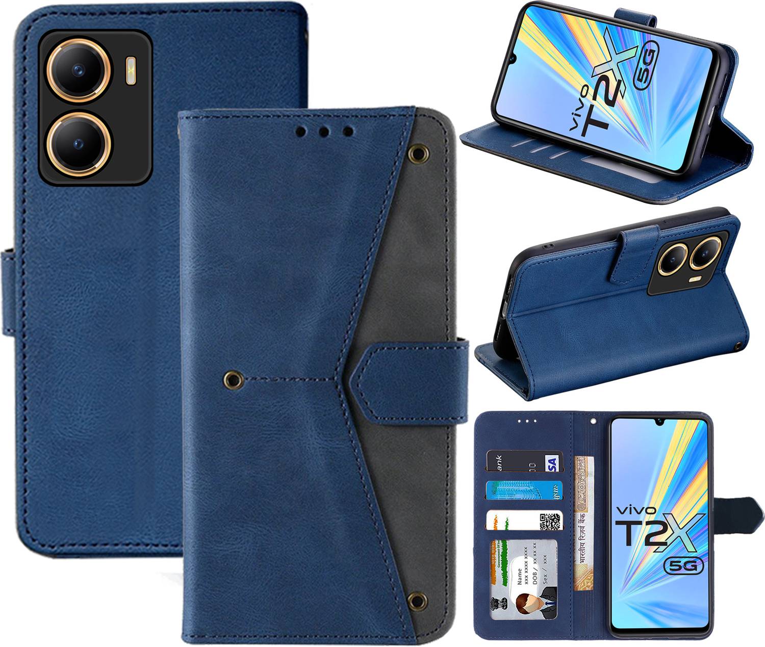 Autofocus Flip Cover for Vivo T2X 5G