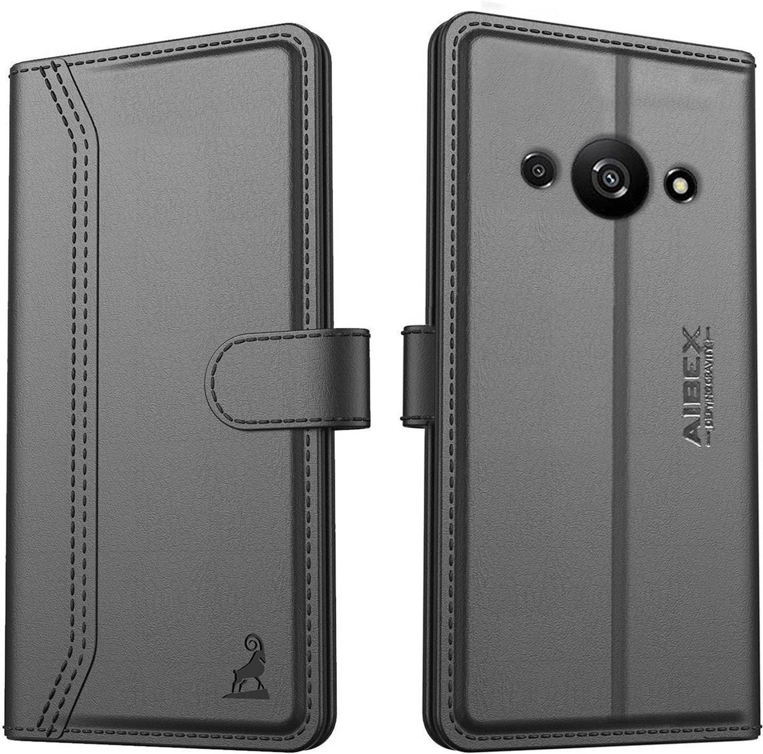 AIBEX Flip Cover for Poco C61 / Redmi A3 / Redmi A3X|Premium Leather Finish|Magnetic Closure|Kickstand Feature