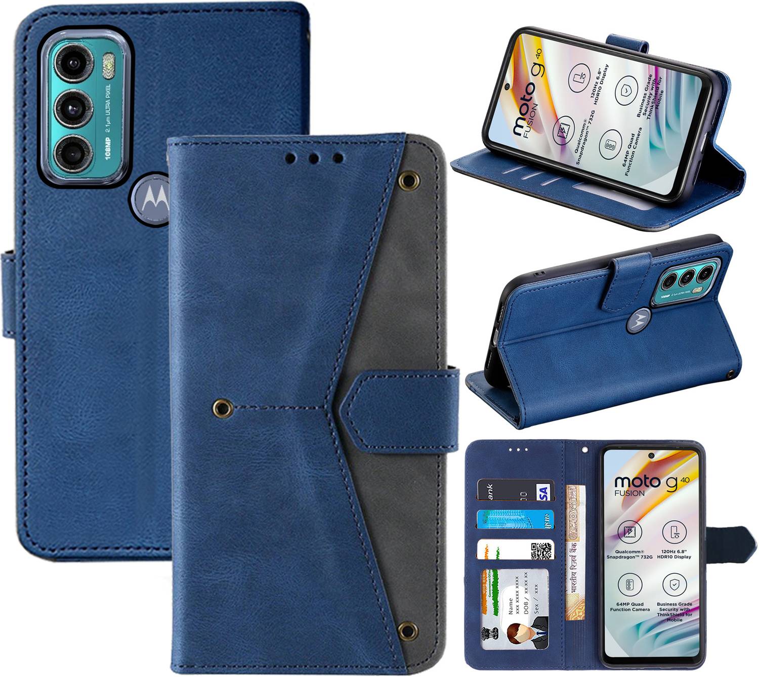 Autofocus Flip Cover for Motorola G40 Fusion